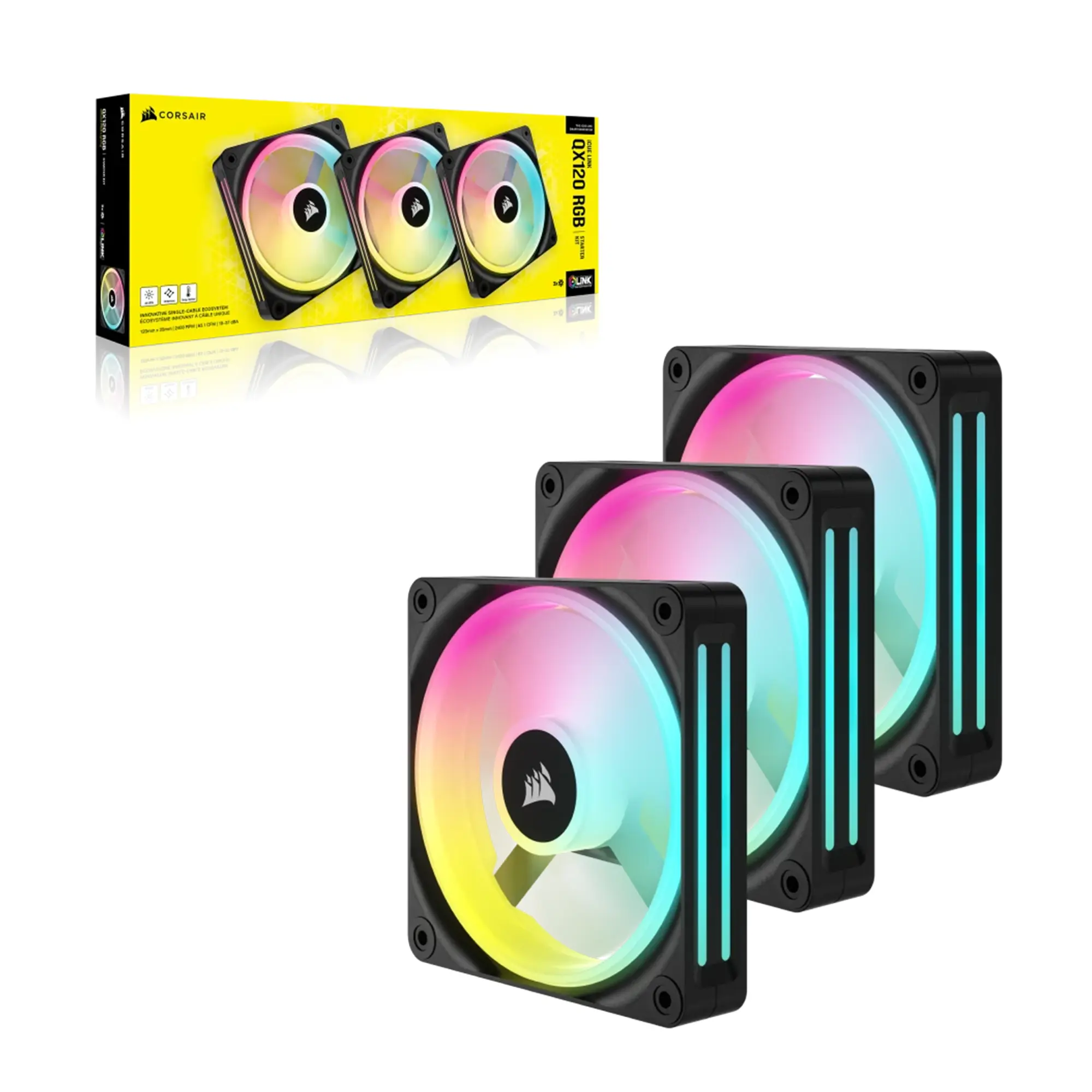 Купити Вентилятор Corsair QX120 RGB PWM 3-Pack (CO-9051002-WW) - фото 10