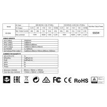 Купити Блок живлення AZZA 550W 80 PLUS BRONZE (PSAZ-550B) - фото 5