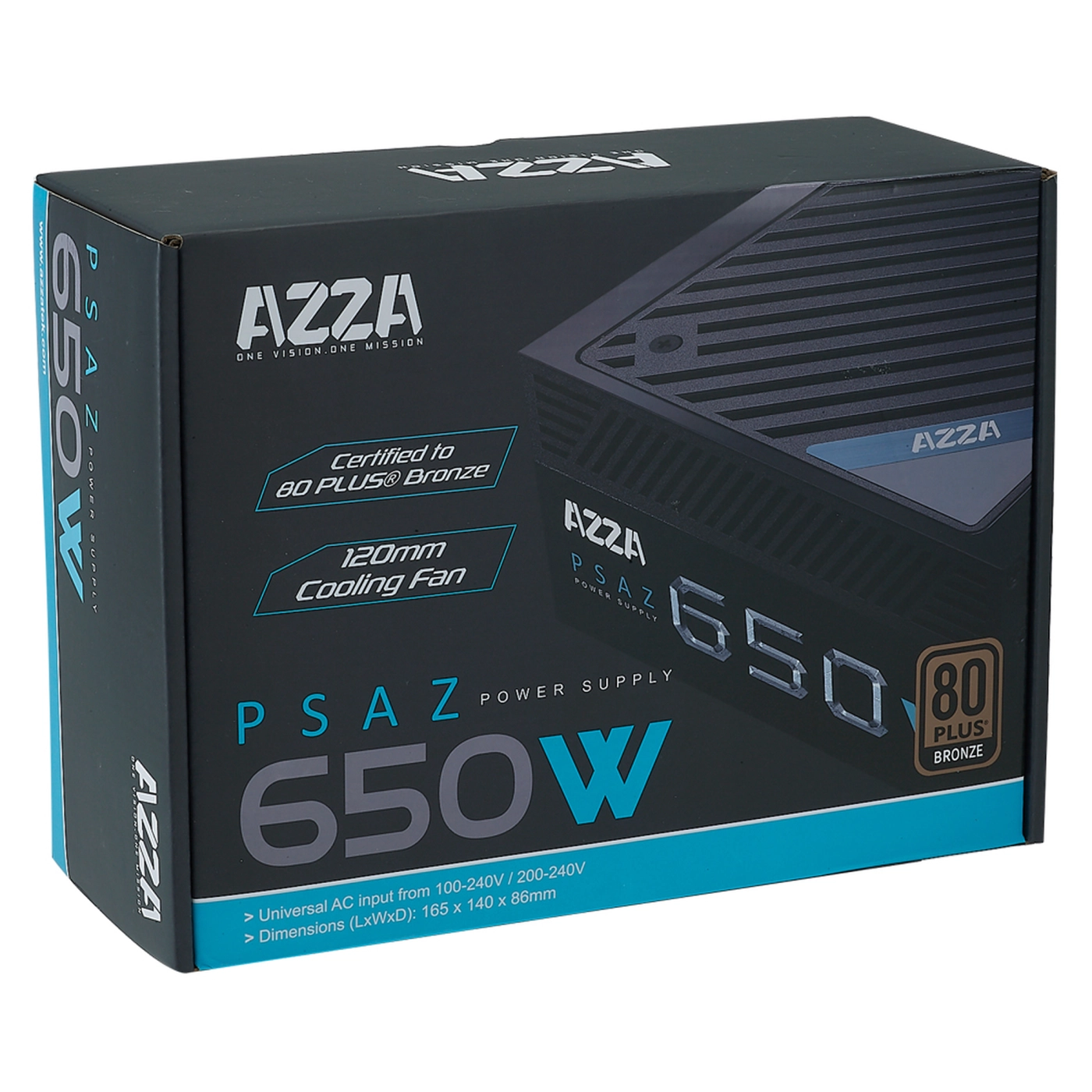 Купити Блок живлення AZZA 650W 80 PLUS BRONZE (PSAZ-650B) - фото 4