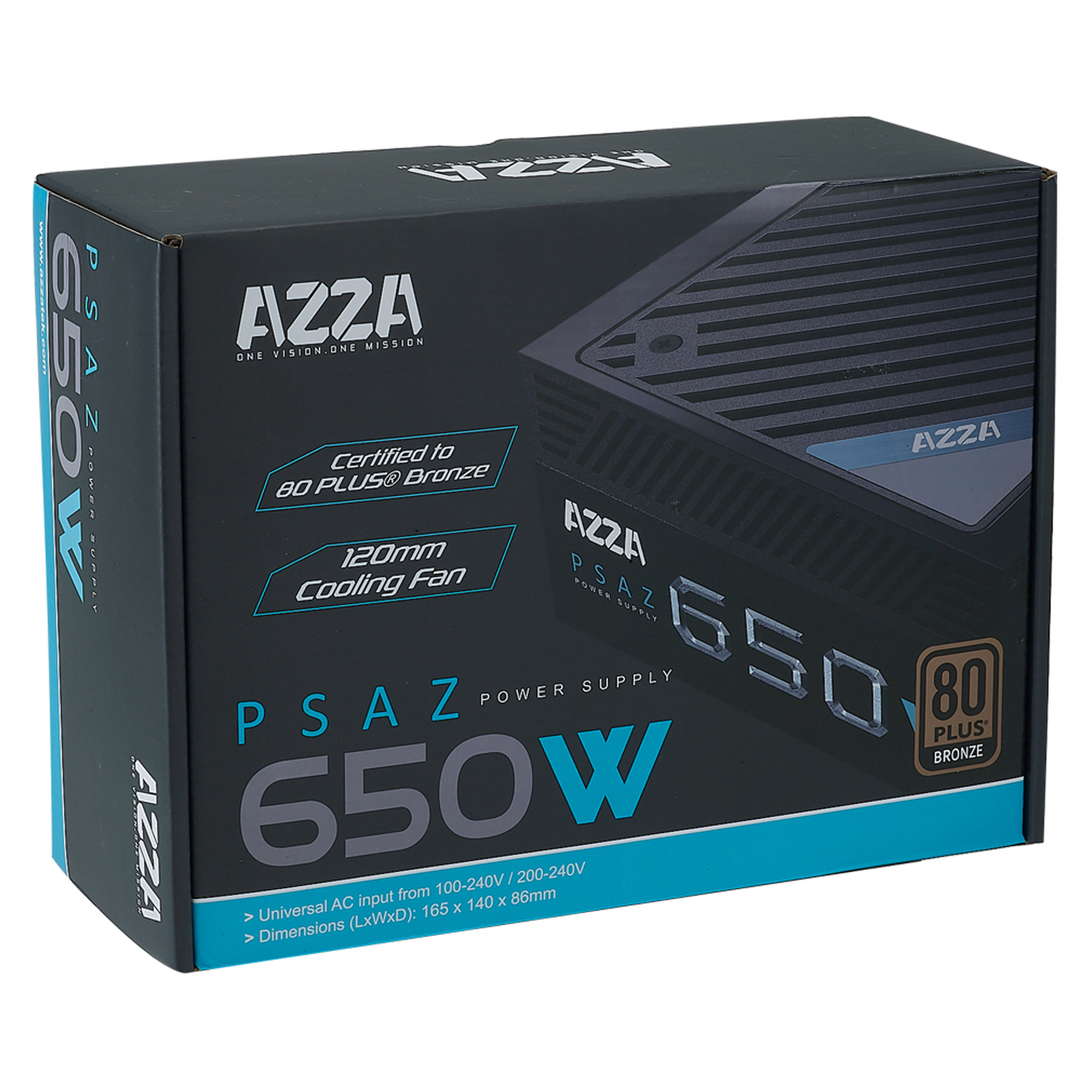 Купити Блок живлення AZZA 650W 80 PLUS BRONZE (PSAZ-650B) - фото 4