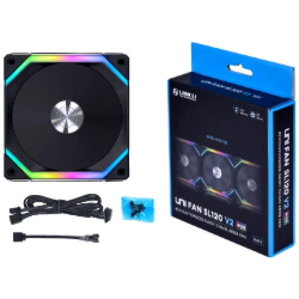 Купити Вентилятор Lian Li UNI FAN SL120 V2 Black (G99.12SLV21B.00) - фото 3