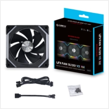Купити Вентилятор Lian Li UNI FAN SL120 V2 Reverse Blade Black (G99.12RSLV21B.00) - фото 4