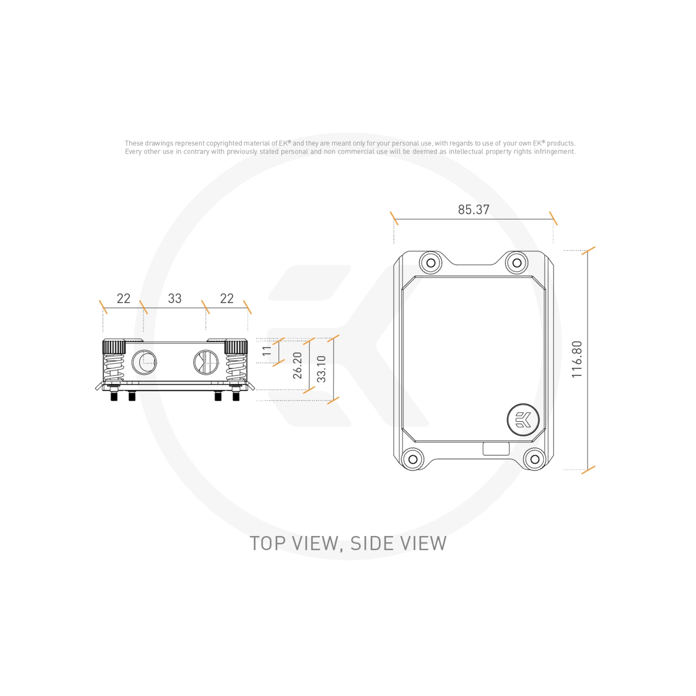 Купити Водоблок EKWB EK-Pro CPU WB sTR Rack - Nickel + Acetal - фото 3