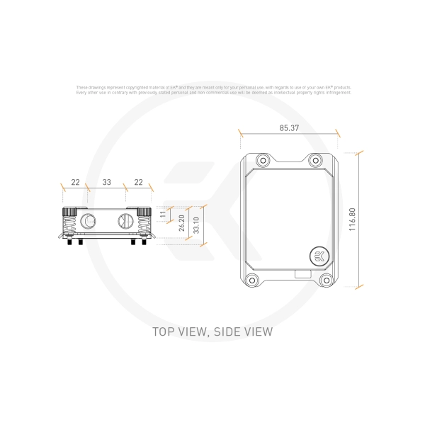 Купити Водоблок EKWB EK-Pro CPU WB sTR Rack - Nickel + Acetal - фото 3