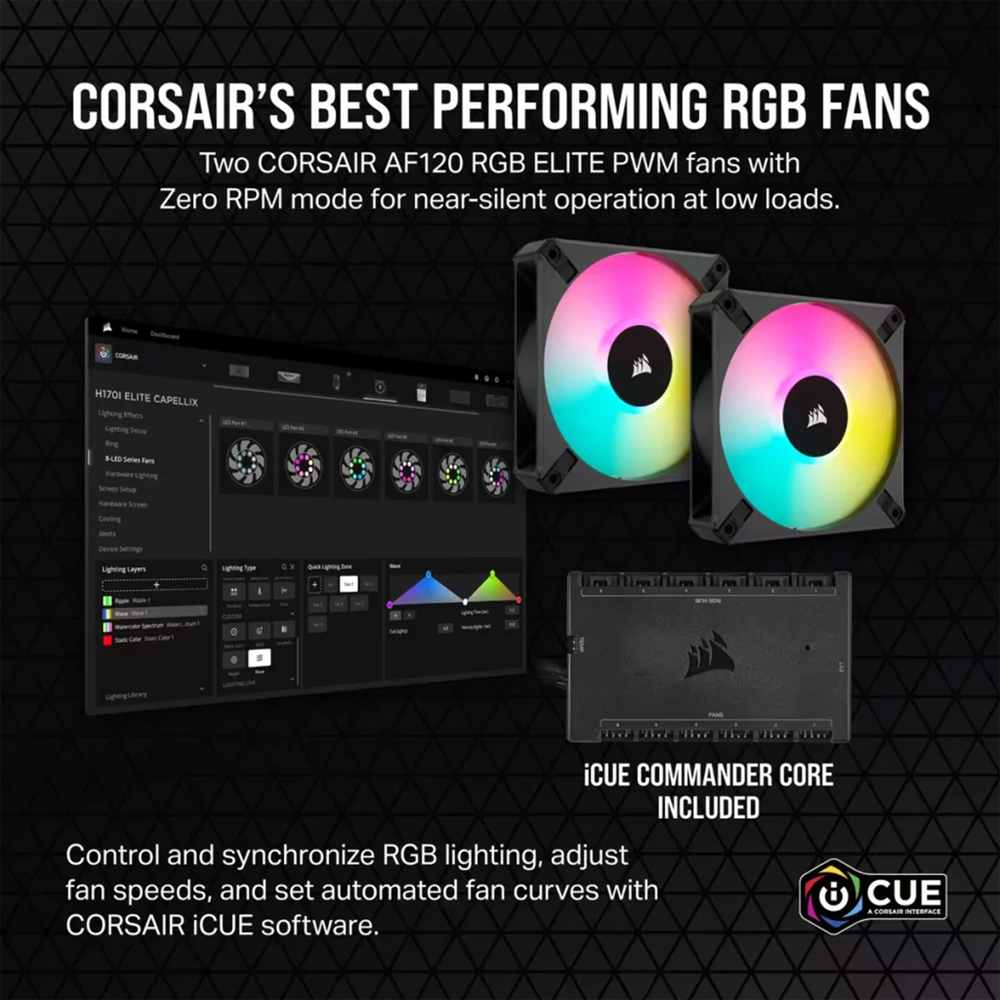 Купить Система водяного охлаждения Corsair iCUE H100i Elite Capellix XT Liquid CPU Cooler (CW-9060068-WW) - фото 8