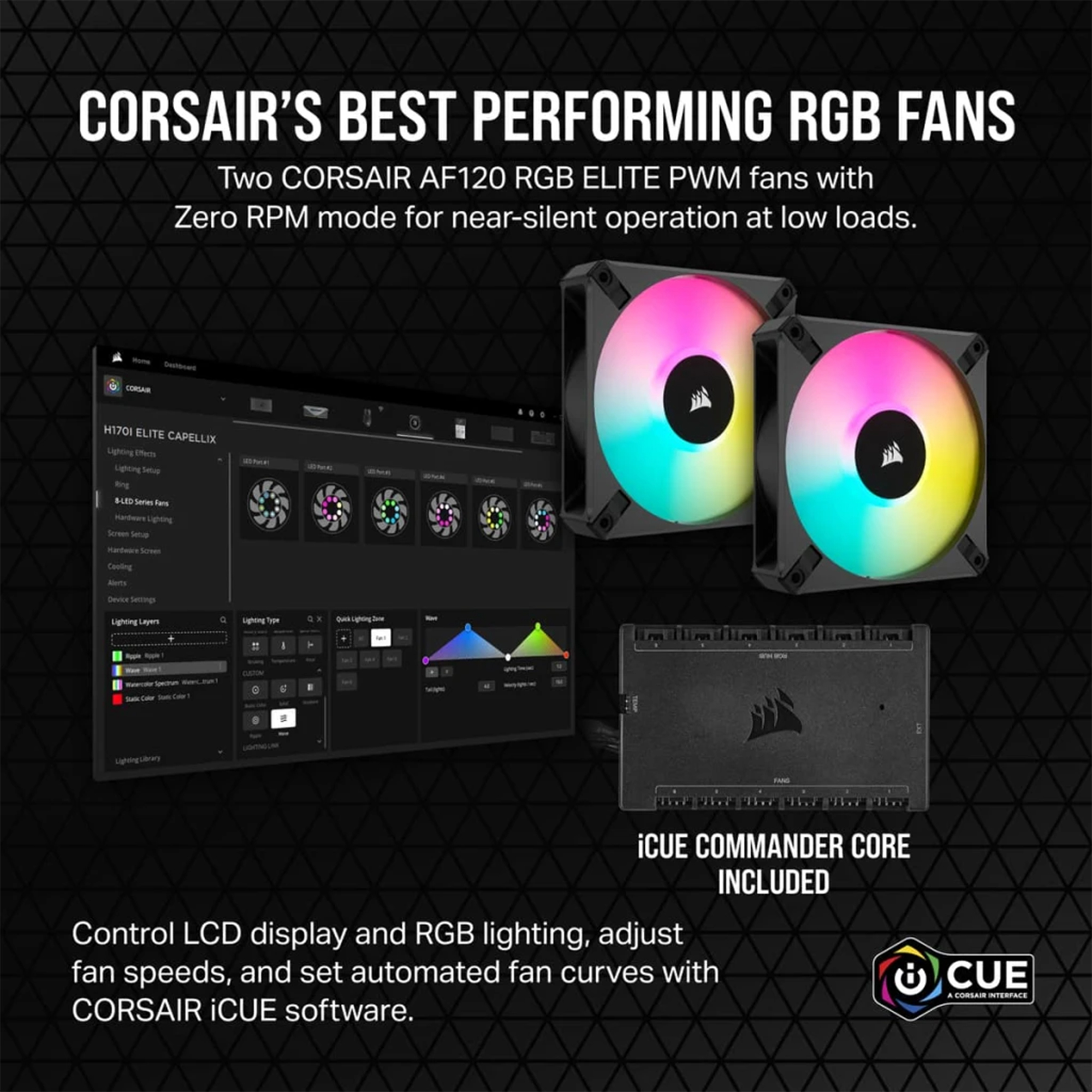 Купить Система водяного охлаждения Corsair iCUE H100i Elite LCD XT Display Liquid CPU Cooler (CW-9060074-WW) - фото 4