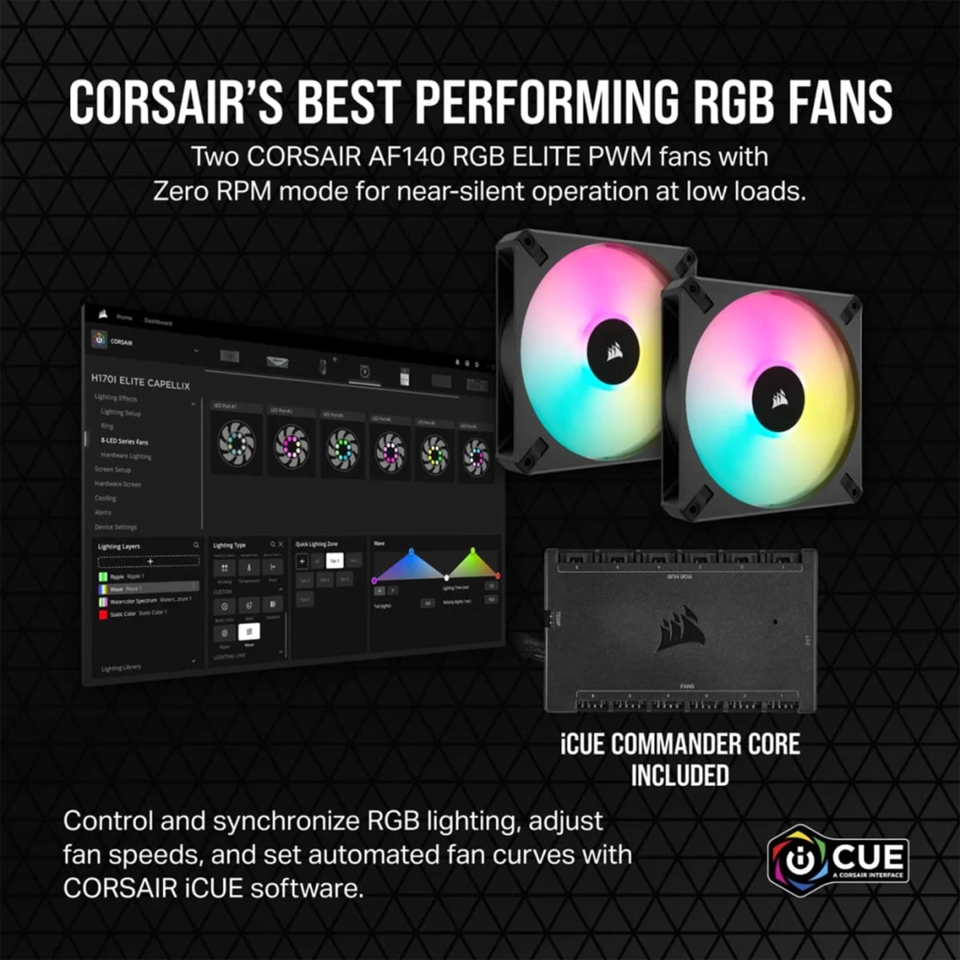 Купить Система водяного охлаждения Corsair iCUE H115i Elite Capellix XT Liquid CPU Cooler (CW-9060069-WW) - фото 8