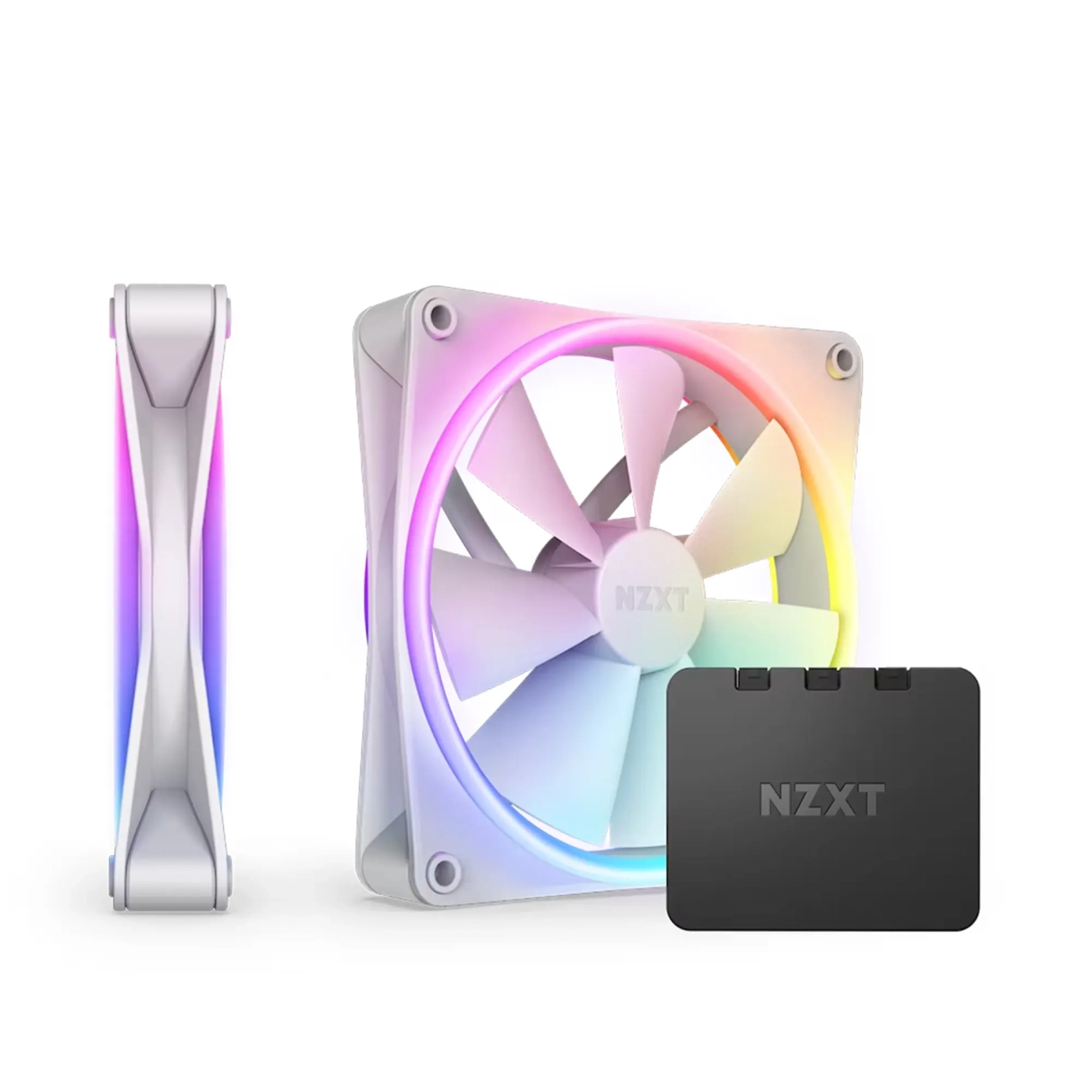 Купить Вентилятор NZXT F140 RGB DUO White 2-pack (RF-D14DF-W1) - фото 1