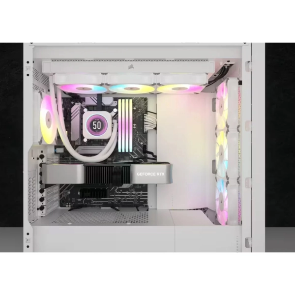 Купить Система водяного охлаждения Corsair iCUE H150i Elite LCD XT White Display Liquid CPU Cooler (CW-9060077-WW) - фото 6