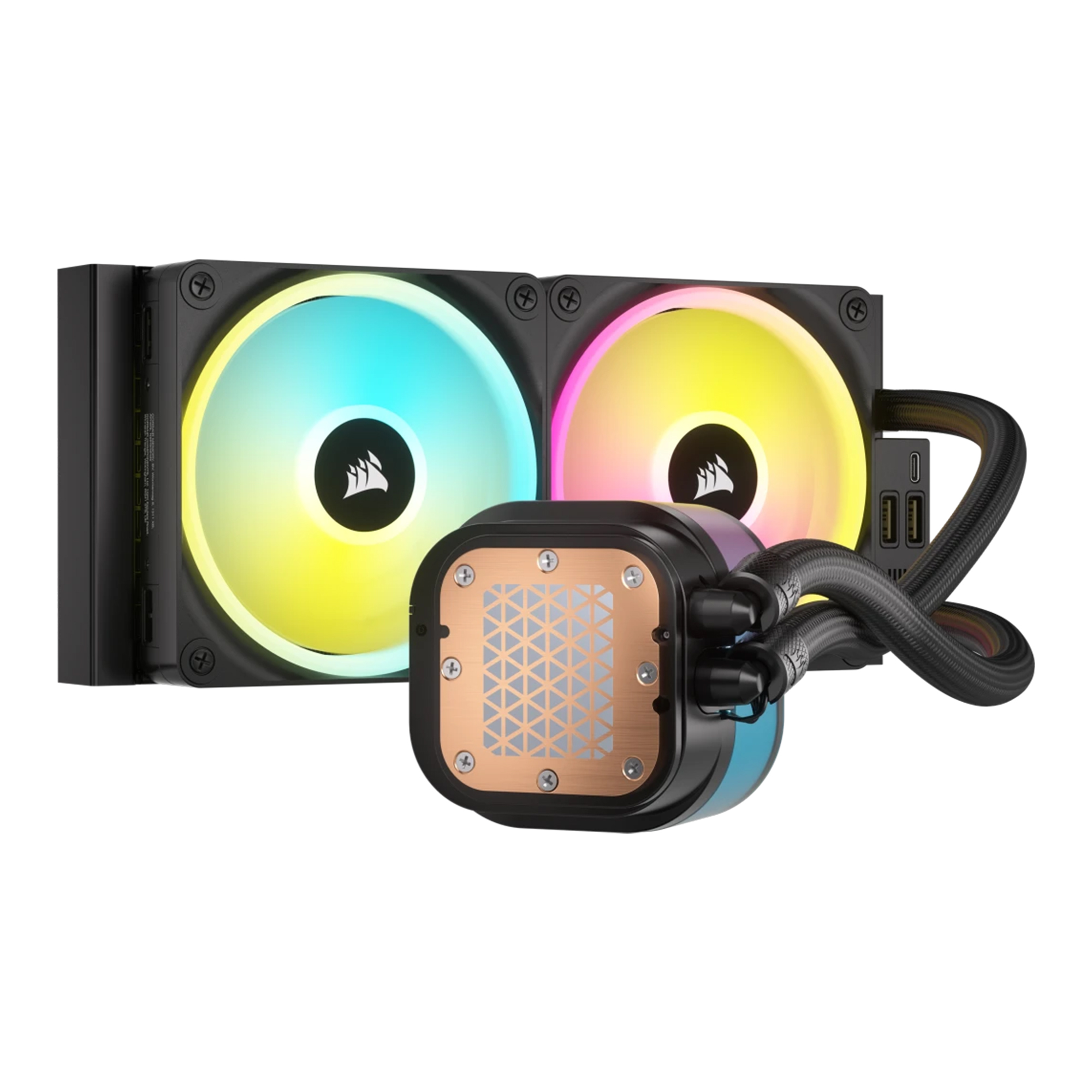 Купить Система водяного охлаждения Corsair iCUE Link H100i LCD RGB Liquid CPU Cooler Black (CW-9061007-WW) - фото 2