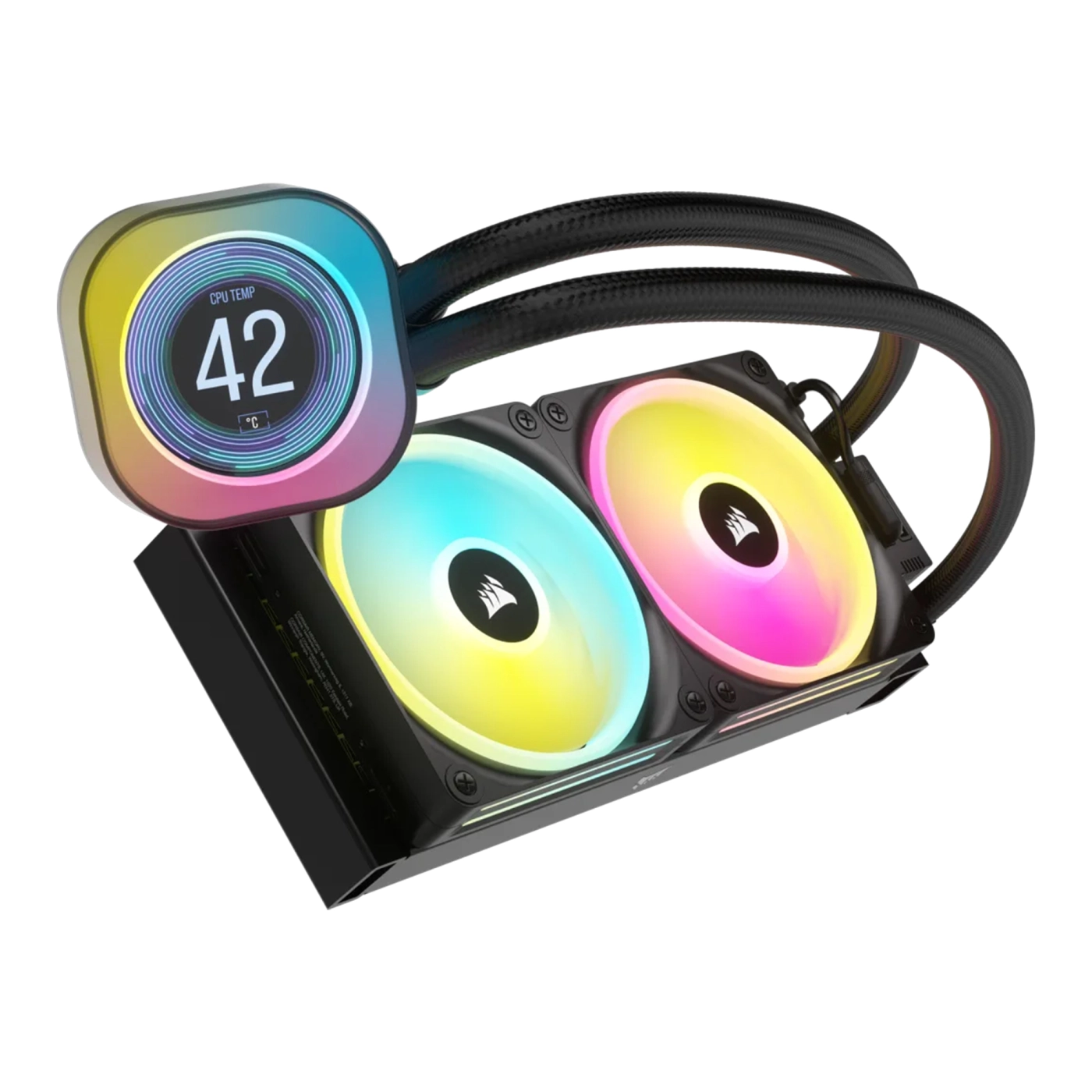 Купить Система водяного охлаждения Corsair iCUE Link H100i LCD RGB Liquid CPU Cooler Black (CW-9061007-WW) - фото 3