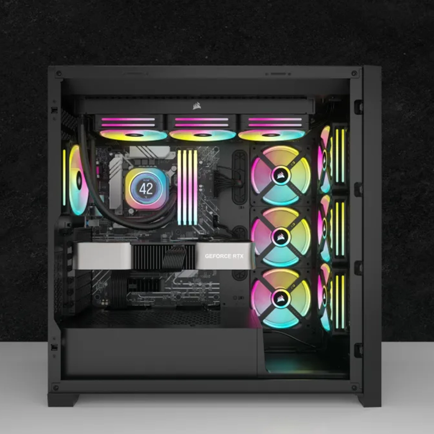 Купить Система водяного охлаждения Corsair iCUE Link H100i LCD RGB Liquid CPU Cooler Black (CW-9061007-WW) - фото 5