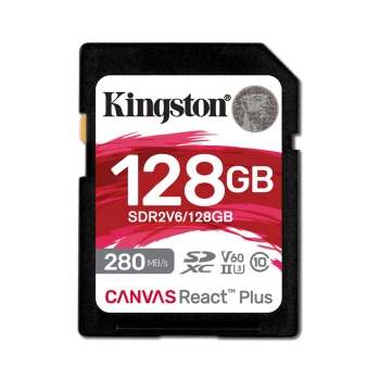 Купити Карта пам'яті Kingston SDXC 128GB Canvas React Plus C10 UHS-II U3 V60 (SDR2V6/128GB) - фото 1