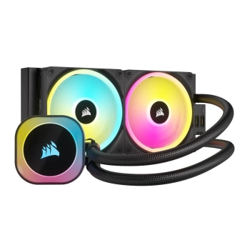 Купить Система водяного охлаждения Corsair iCUE Link H100i RGB Liquid CPU Cooler Black (CW-9061001-WW) - фото 1