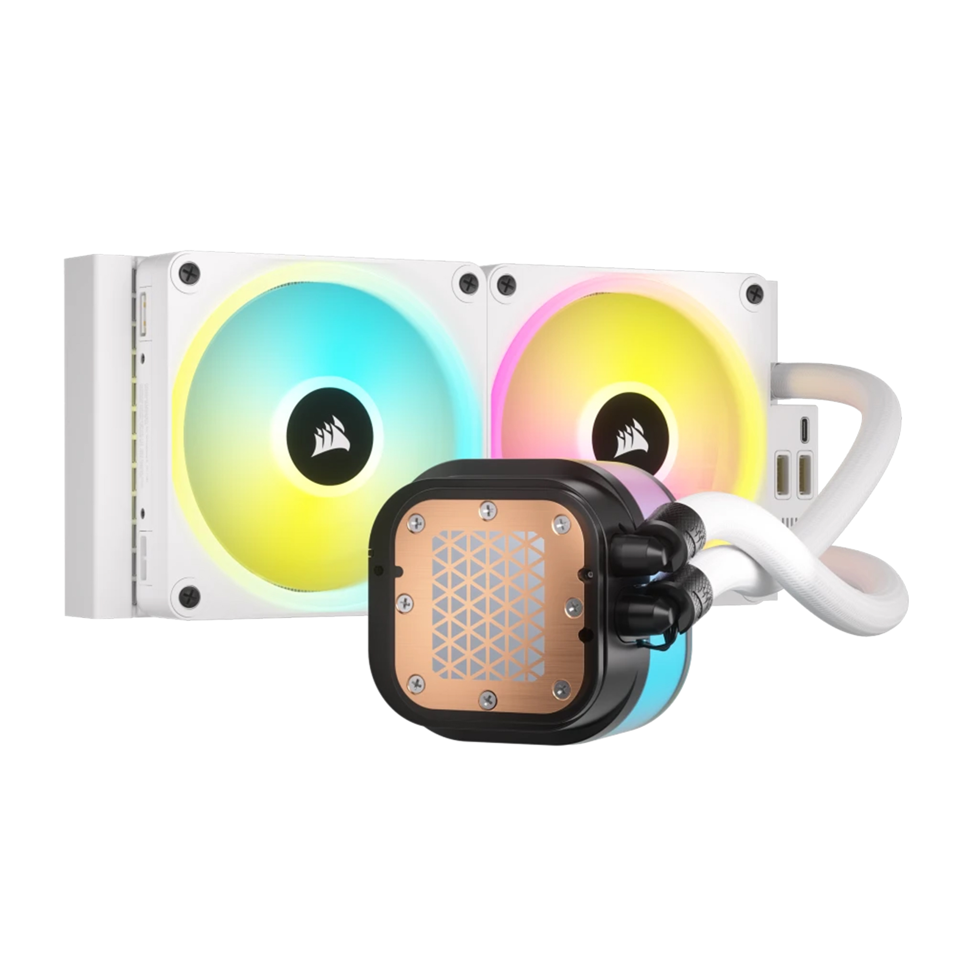 Купить Система водяного охлаждения Corsair iCUE Link H100i RGB Liquid CPU Cooler White (CW-9061005-WW) - фото 2