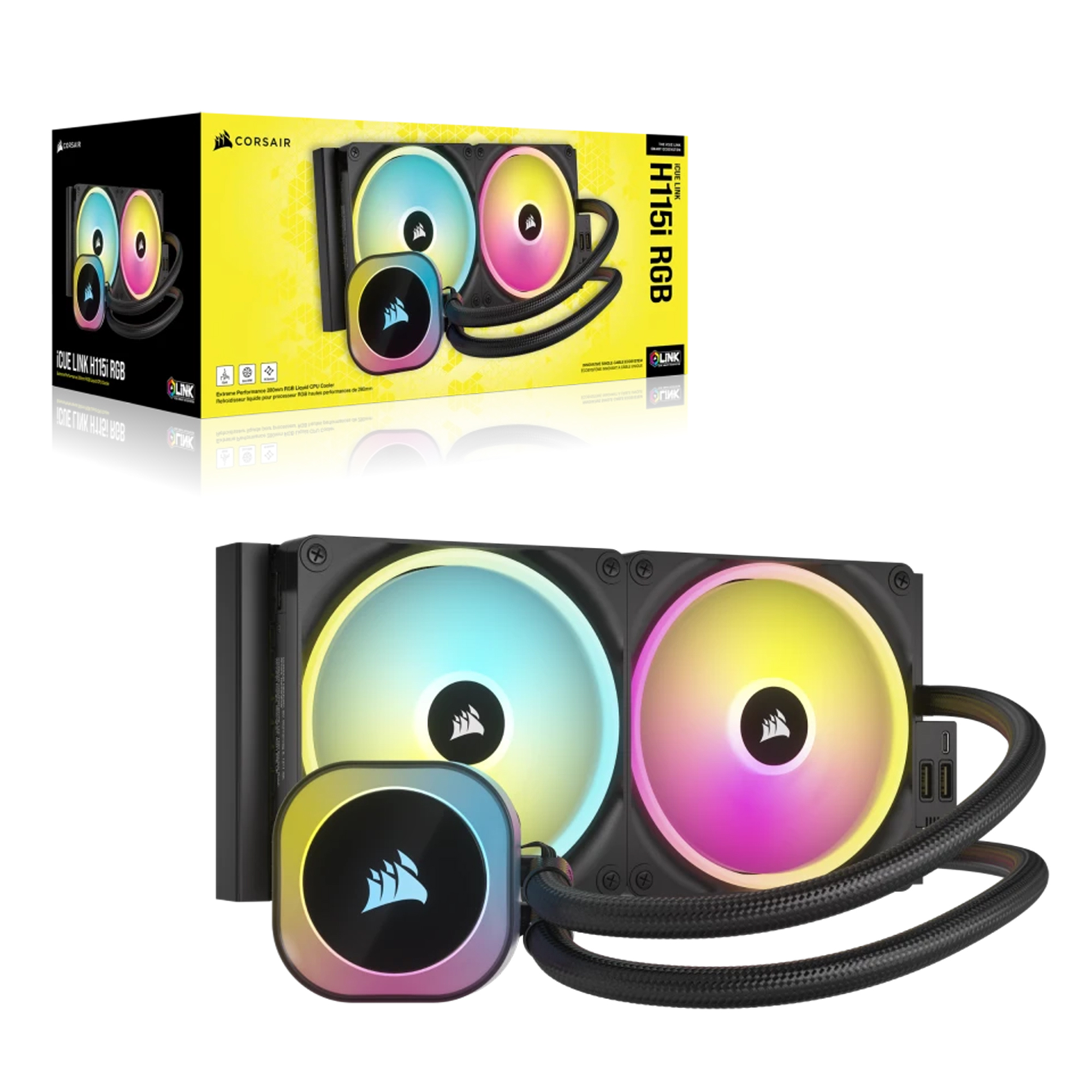 Купить Система водяного охлаждения Corsair iCUE Link H115i RGB Liquid CPU Cooler (CW-9061002-WW) - фото 8