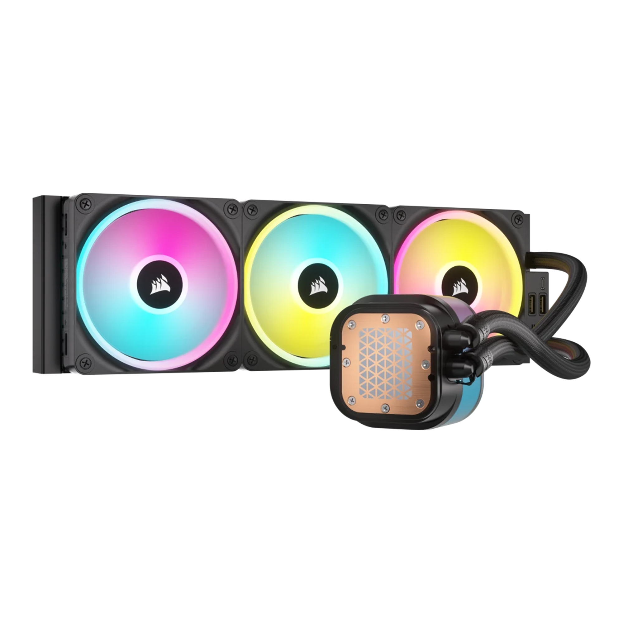 Купити Система водяного охолодження Corsair iCUE Link H150i LCD RGB Liquid CPU Cooler Black (CW-9061008-WW) - фото 2