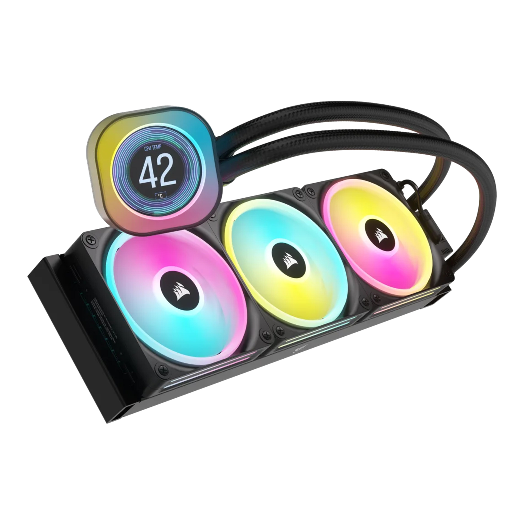 Купити Система водяного охолодження Corsair iCUE Link H150i LCD RGB Liquid CPU Cooler Black (CW-9061008-WW) - фото 3