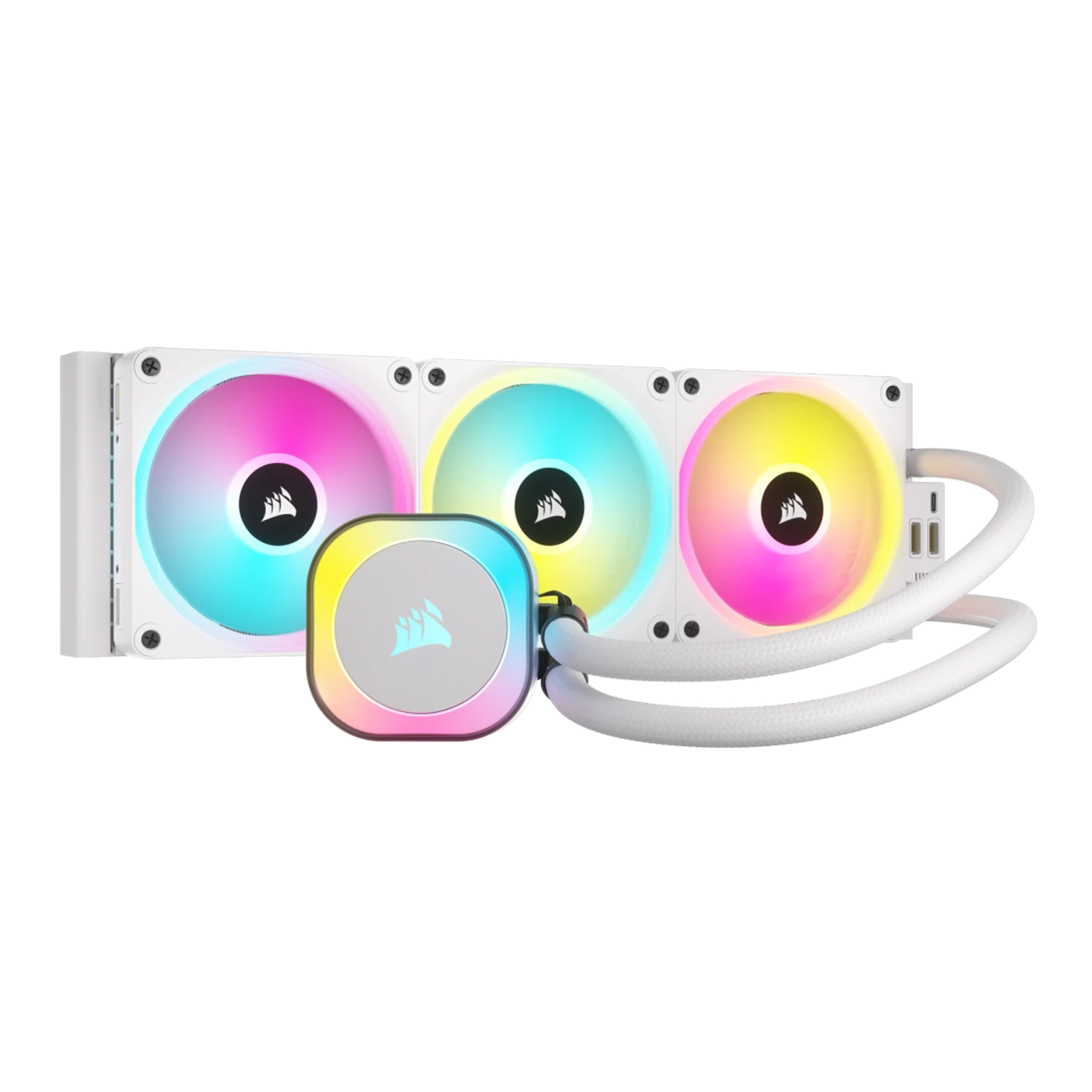 Купить Система водяного охлаждения Corsair iCUE Link H150i RGB Liquid CPU Cooler White (CW-9061006-WW) - фото 1