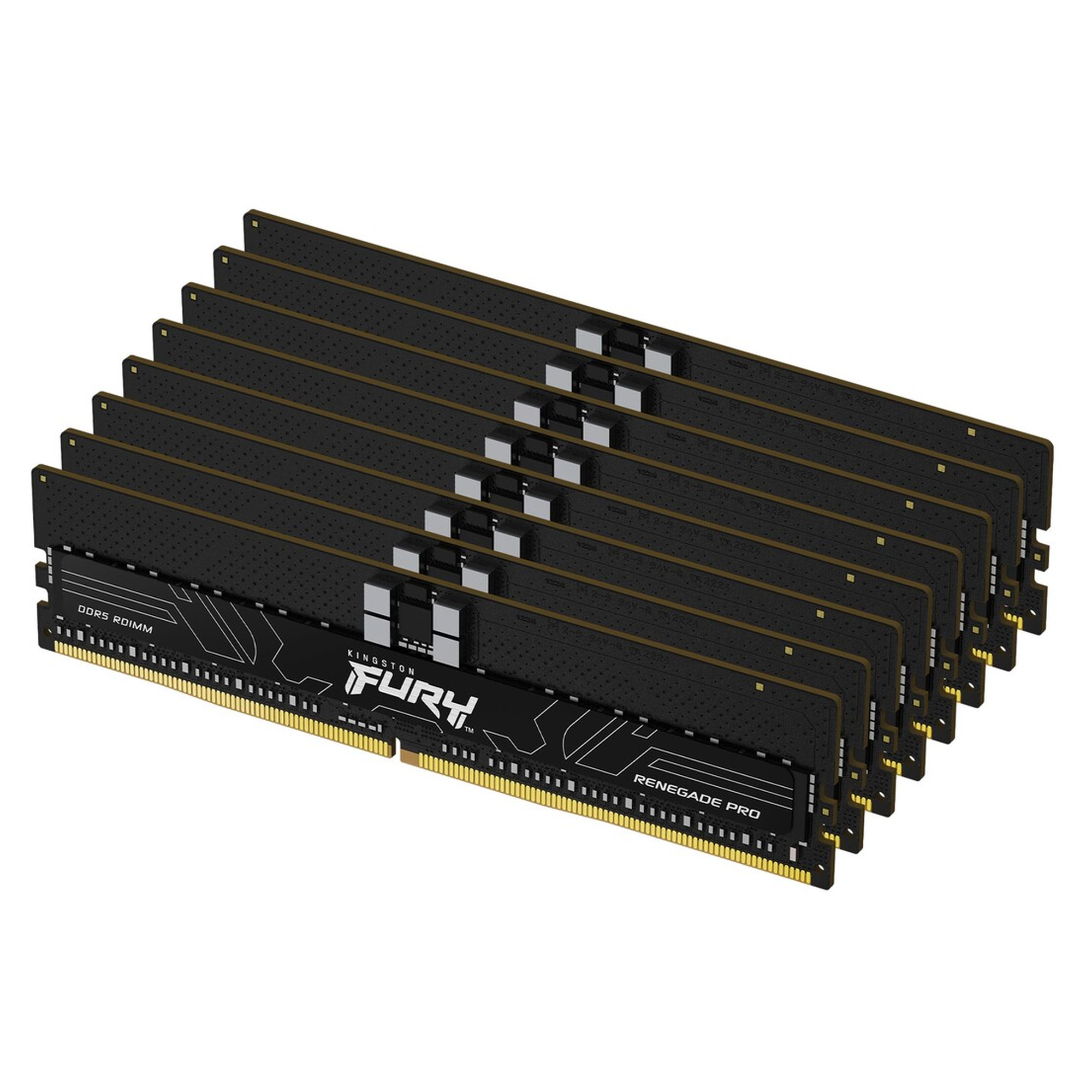 Купить Модуль памяти Kingston Fury Renegade Pro XMP ECC Registered DDR5-6800 128GB (8x16GB) (KF568R34RBK8-128) - фото 1