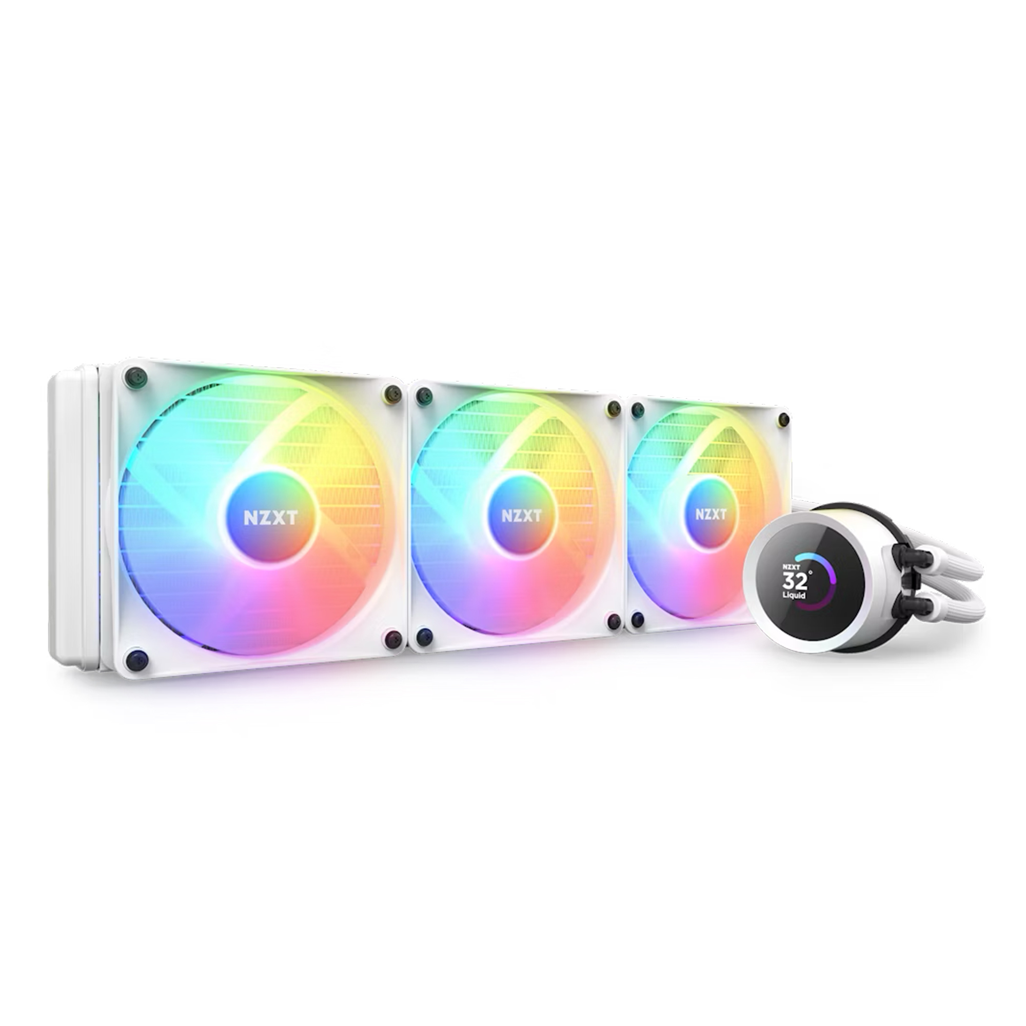 Купить Система водяного охлаждения NZXT Kraken 360 RGB White (RL-KR360-W1) - фото 1