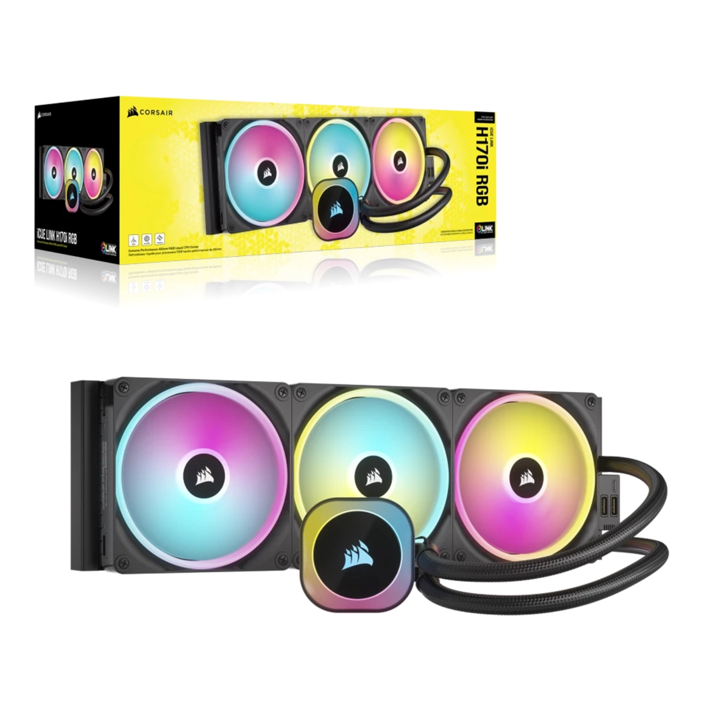 Купить Система водяного охлаждения Corsair iCUE Link H170i RGB Liquid CPU Cooler (CW-9061004-WW) - фото 9