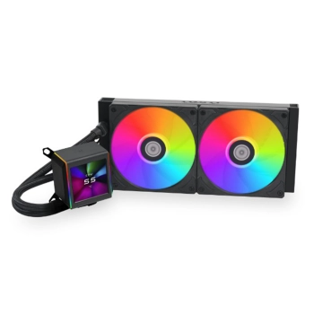 Купить Система водяного охлаждения Lian Li Galahad II LCD 280 Black (G89.GA2ALCD28B.00) - фото 1