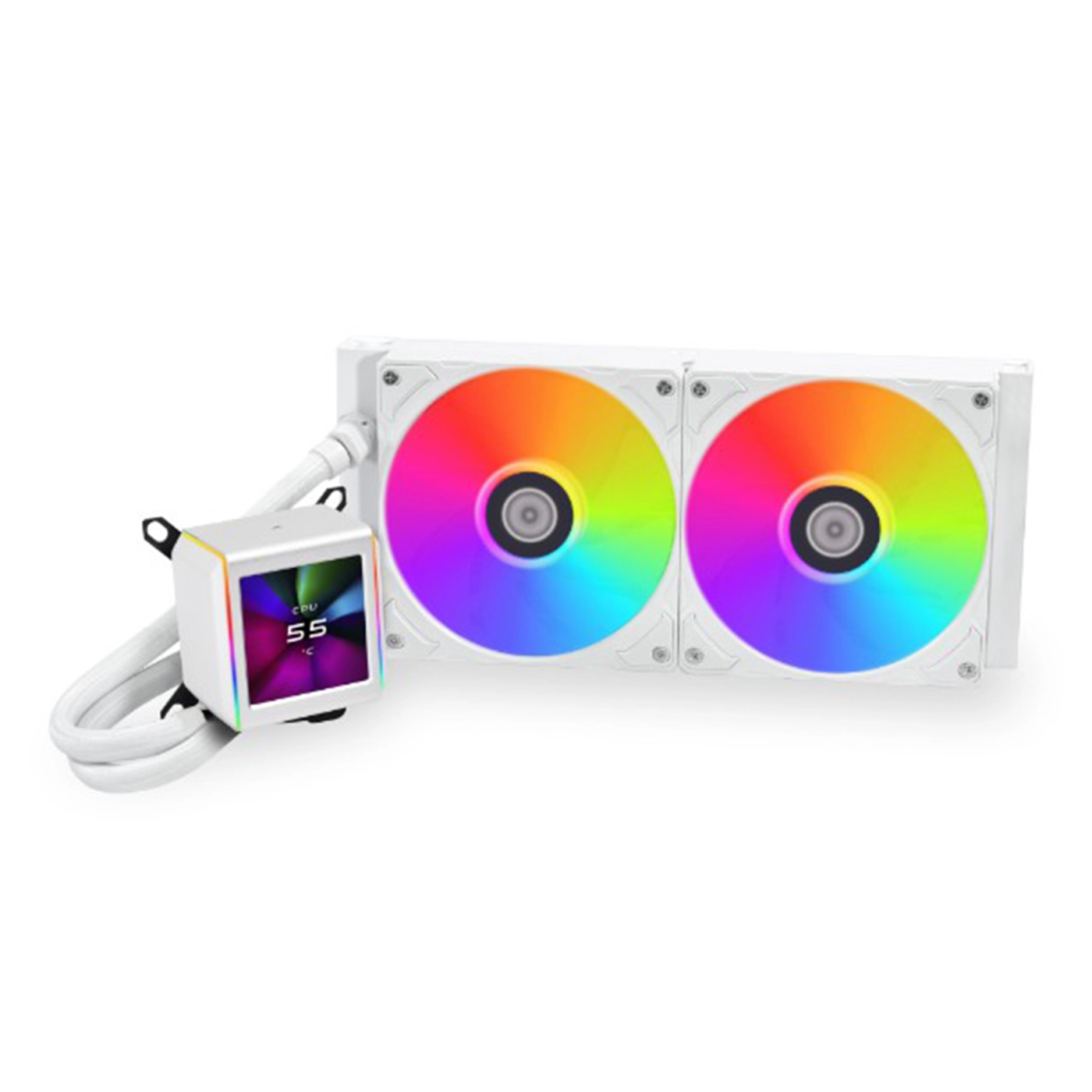 Купити Система водяного охолодження Lian Li Galahad II LCD 280 White (G89.GA2ALCD28W.00) - фото 1
