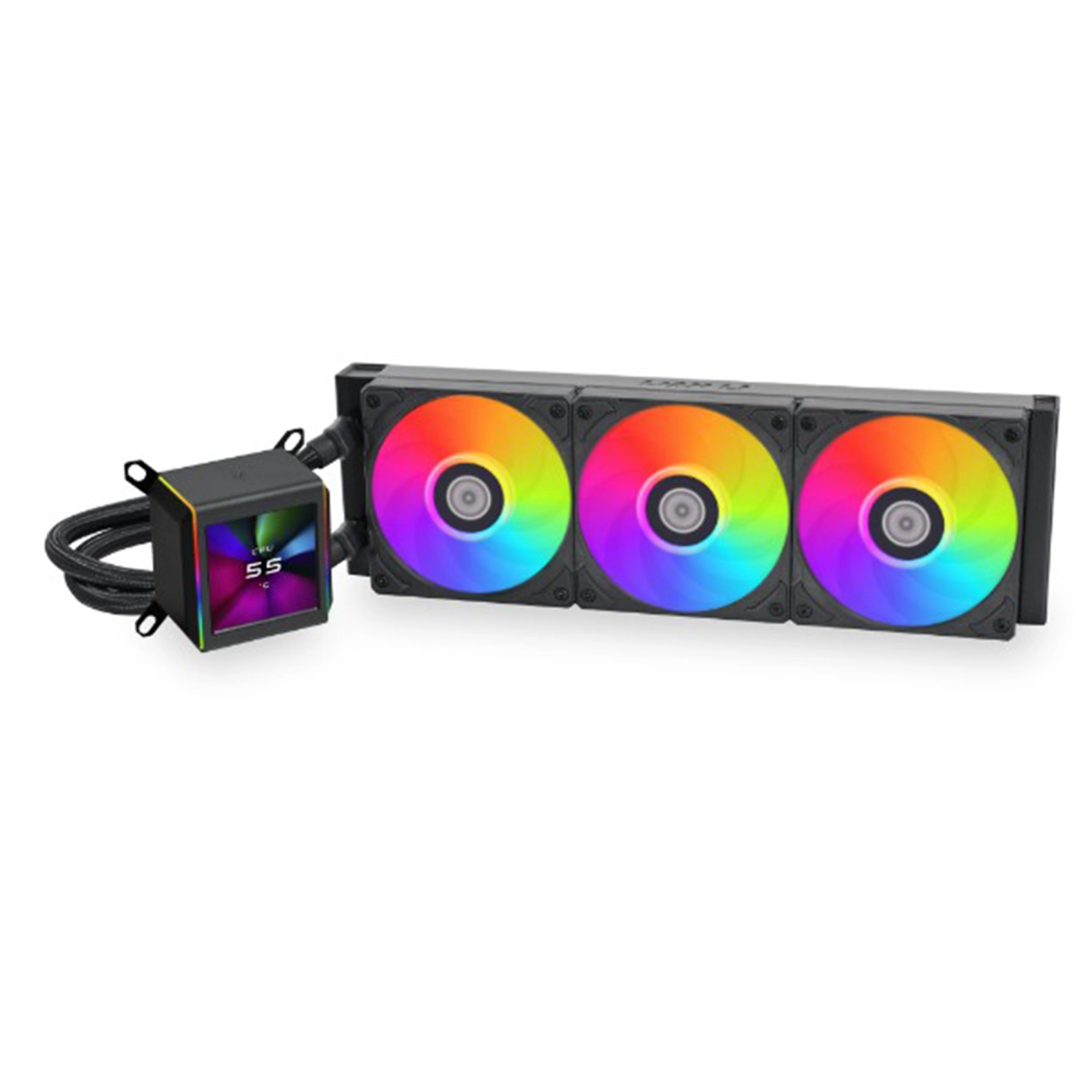 Купити Система водяного охолодження Lian Li Galahad II LCD 360 Black (G89.GA2ALCD36B.00) - фото 1