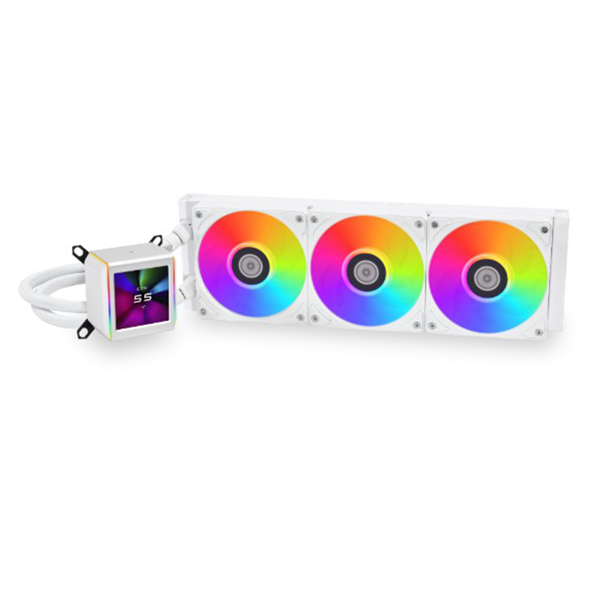 Купити Система водяного охолодження Lian Li Galahad II LCD 360 White (G89.GA2ALCD36W.00) - фото 1