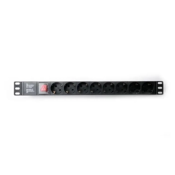 Купити Блок розеток Kingda 8 розеток 1U C14 без кабеля (KD-PDU-GM-1U-P8-C14) - фото 1