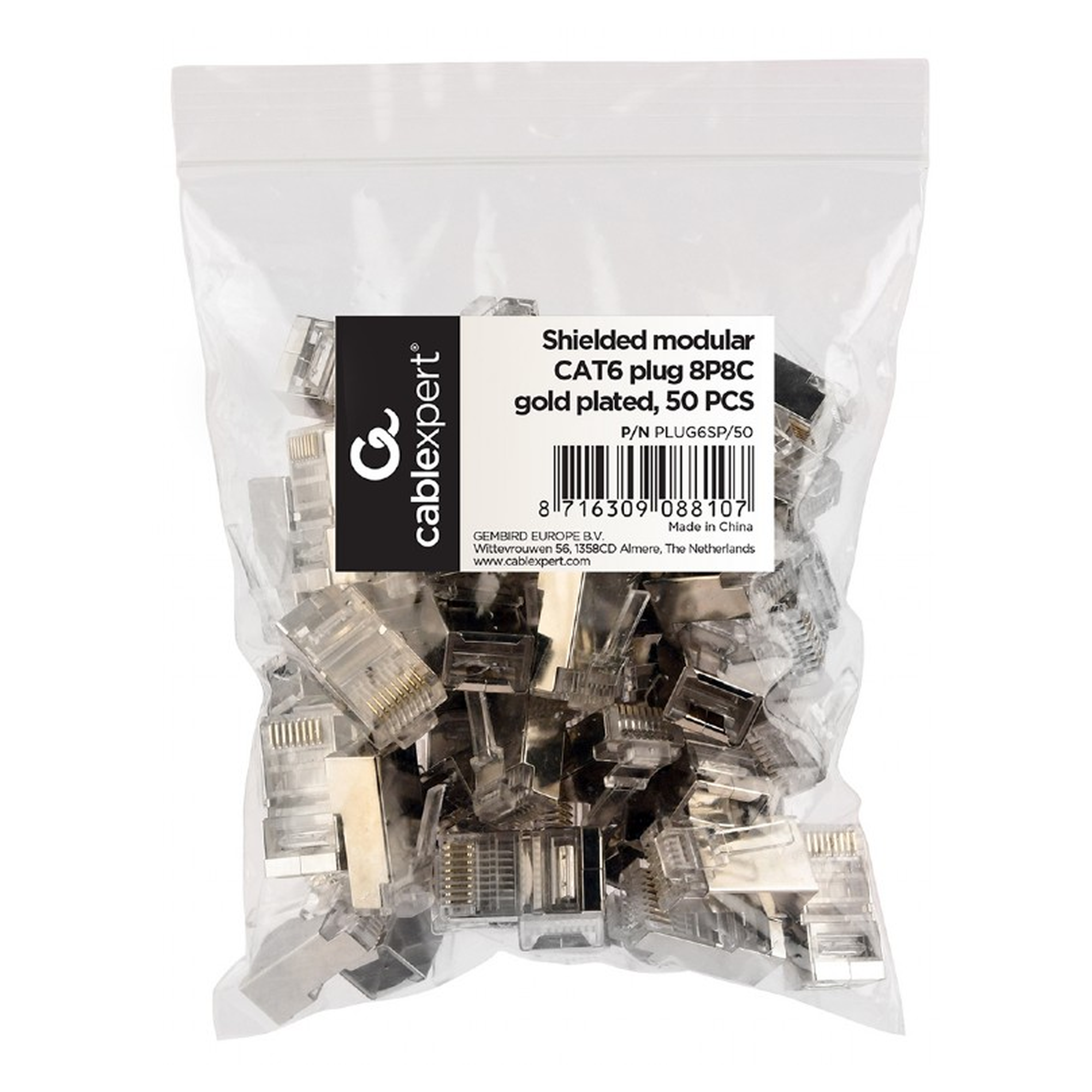 Купить Коннектор Cablexpert RJ-45 Cat 6 FTP 8P8C (PLUG6SP/50) - фото 2