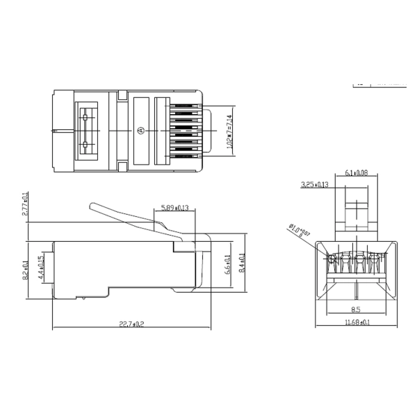 Купить Коннектор Cablexpert RJ-45 Cat 6 FTP 8P8C (PLUG6SP/50) - фото 3