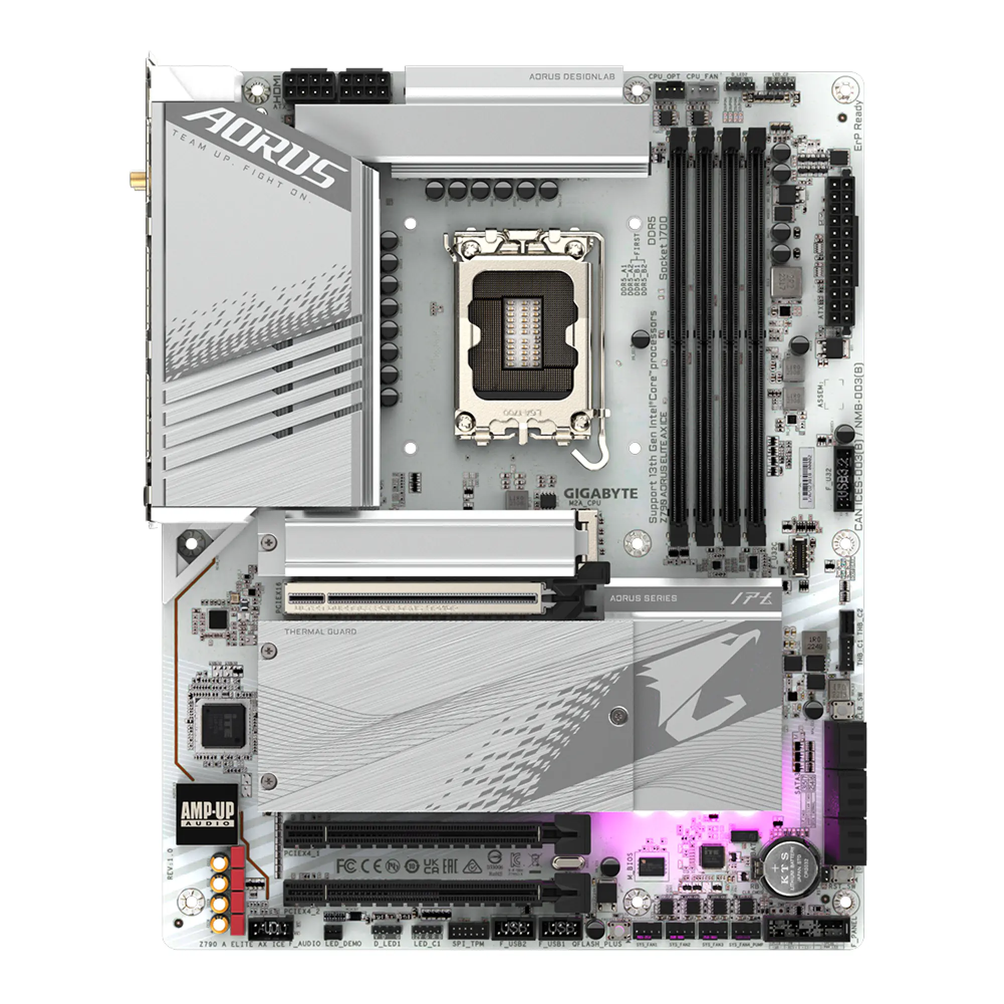 Купить Материнская плата GIGABYTE Z790 AORUS ELITE AX ICE - фото 2