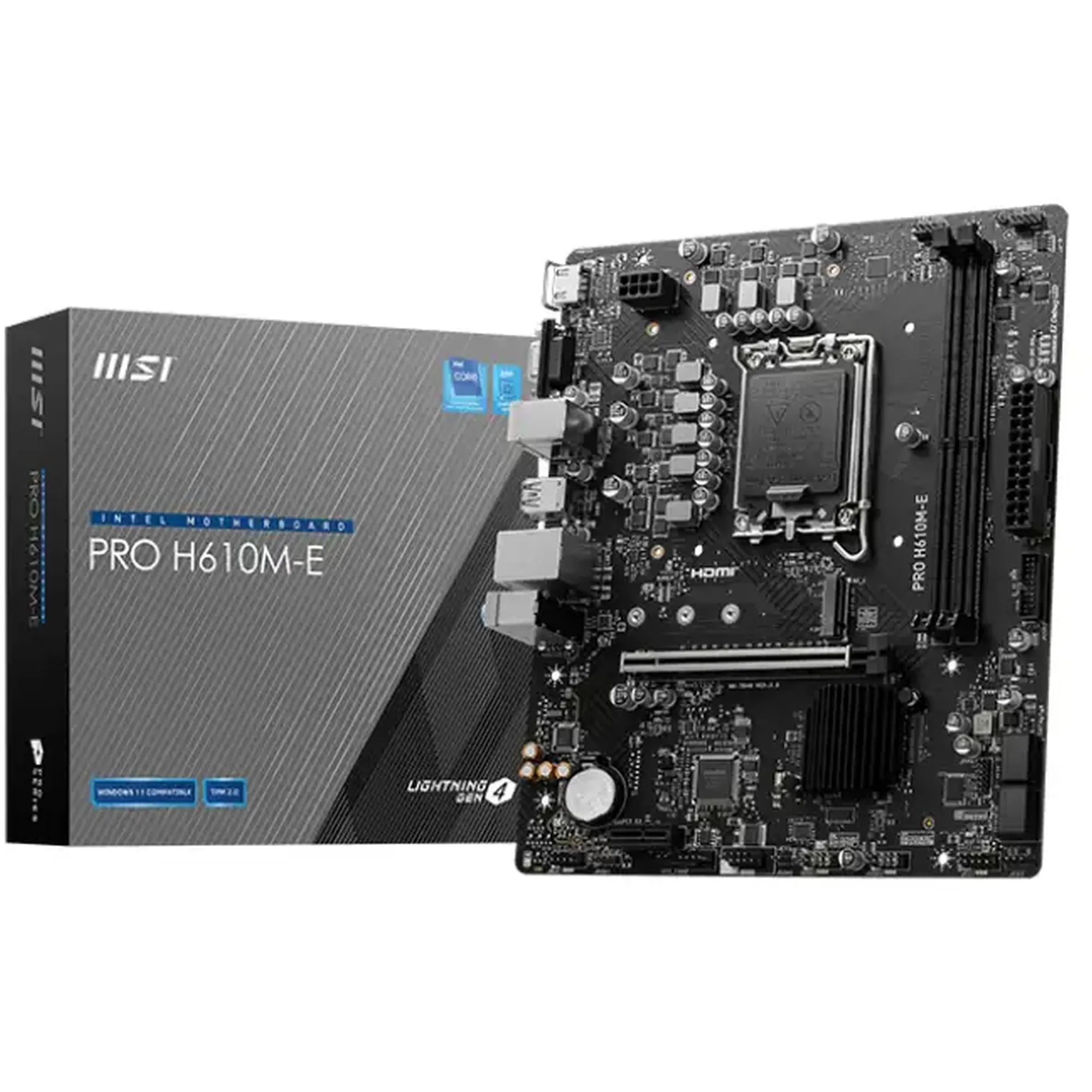 Купить Материнская плата MSI PRO H610M-E - фото 1