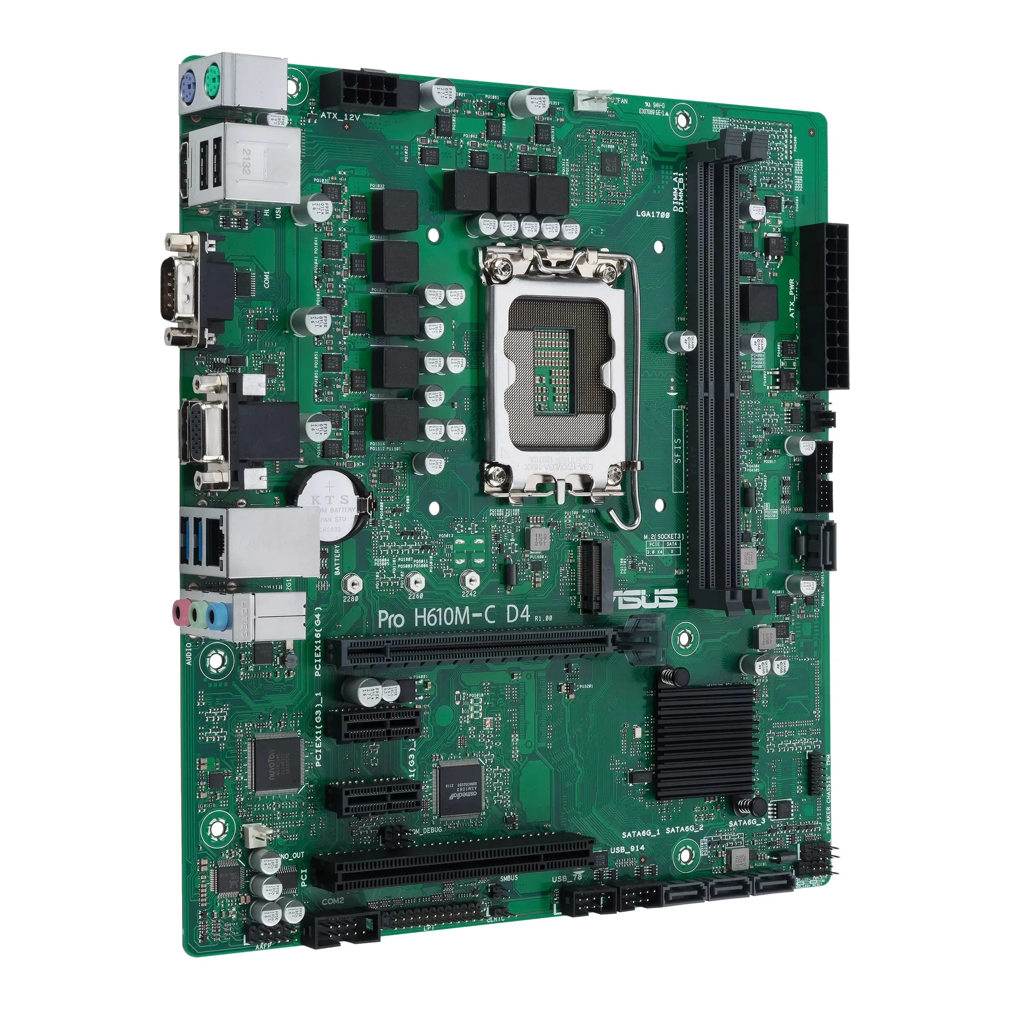 Купить Материнская плата ASUS PRO H610M-C D4-CSM - фото 2