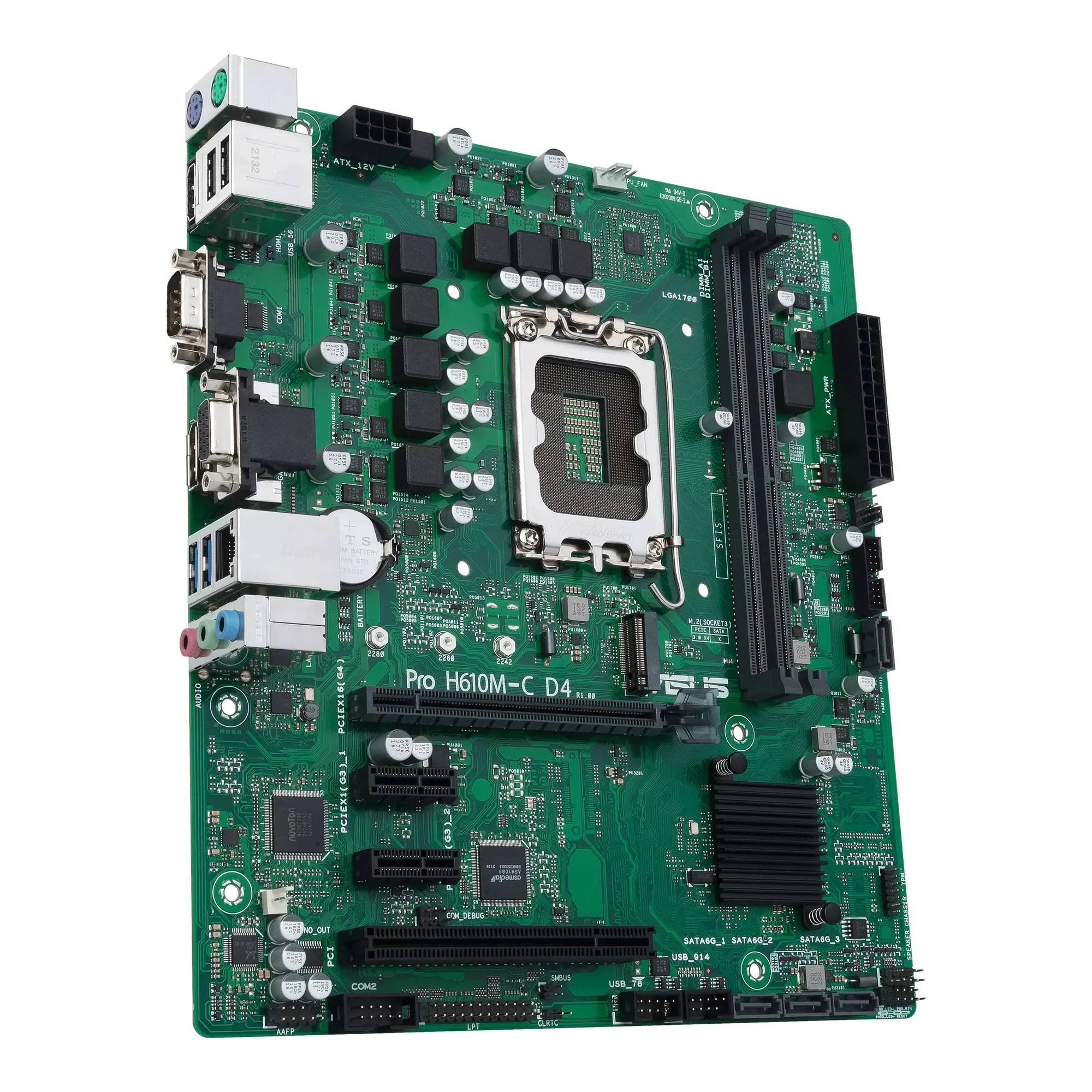 Купить Материнская плата ASUS PRO H610M-C D4-CSM - фото 3