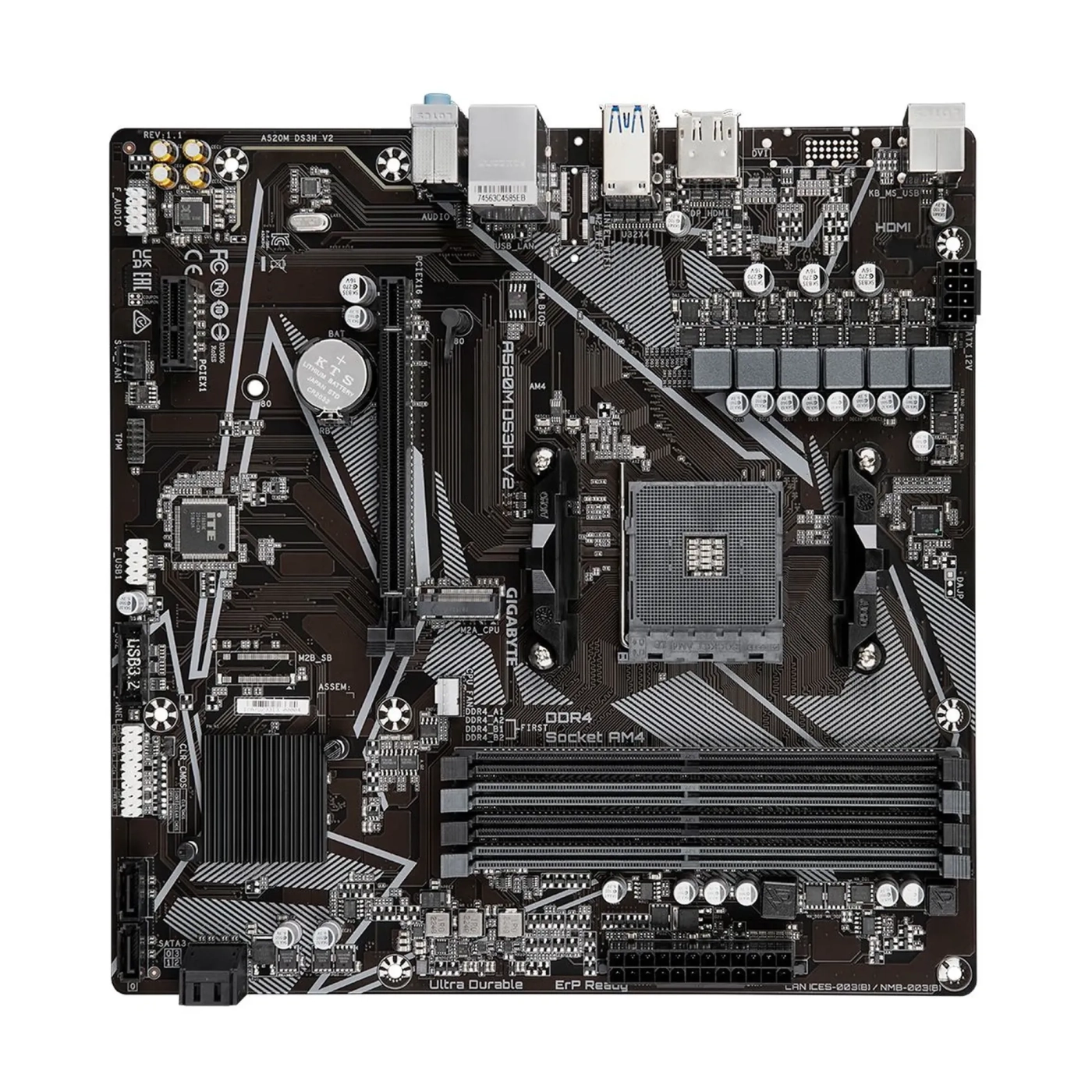 Купить Материнская плата GIGABYTE A520M DS3H V2 - фото 3