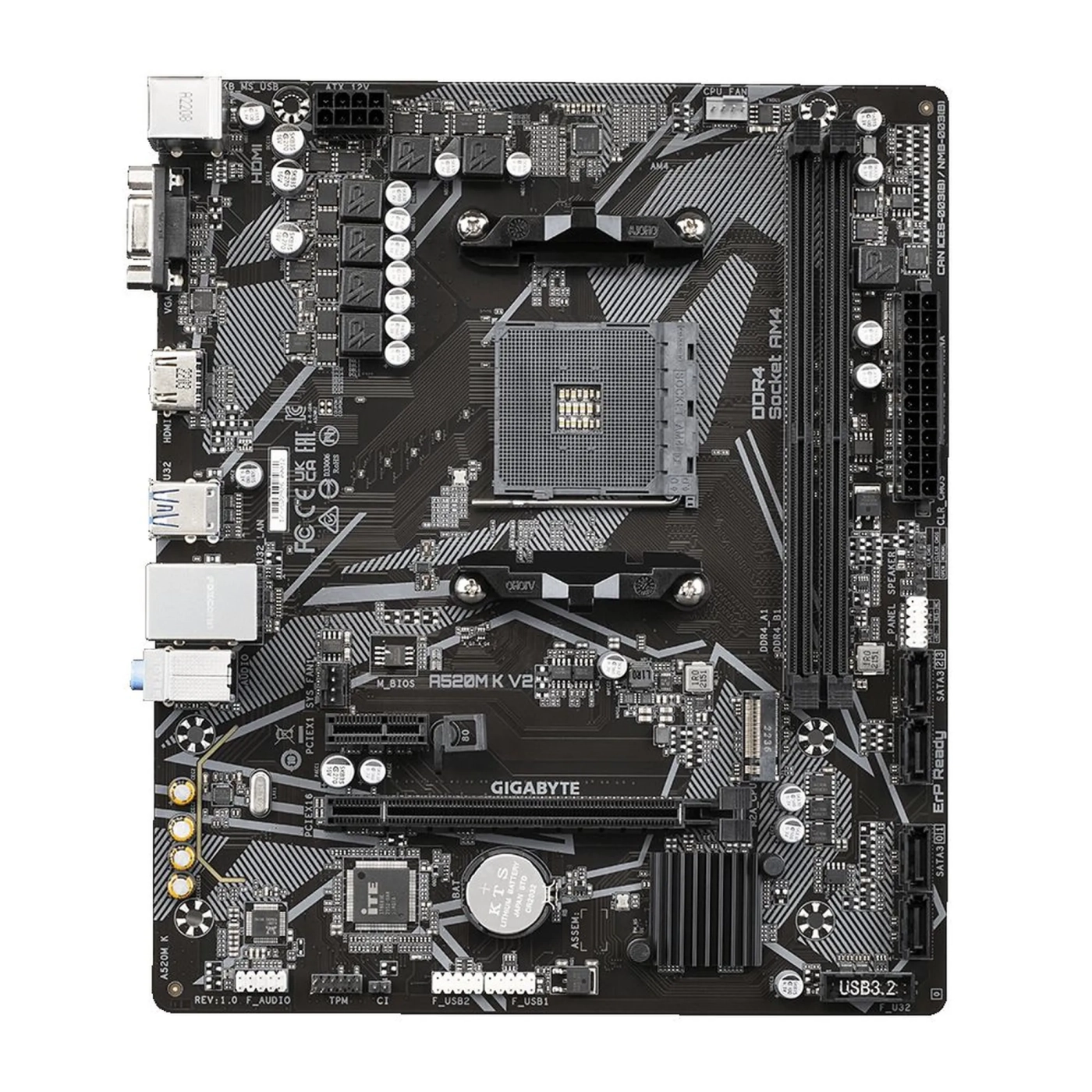 Купити Материнська плата GIGABYTE A520M K V2 - фото 1