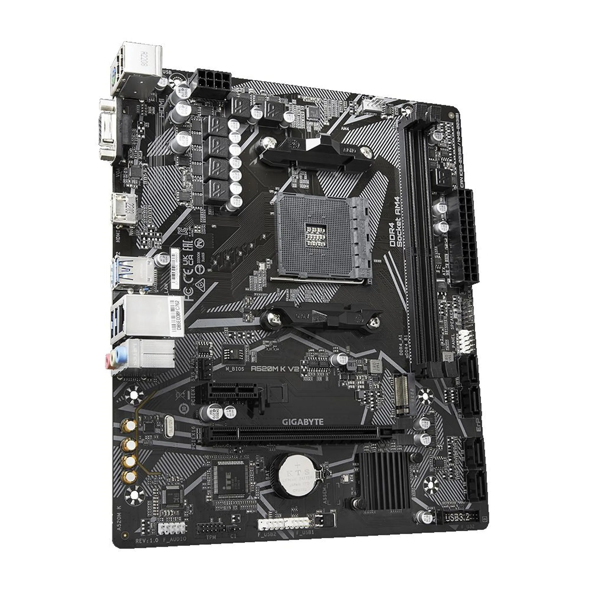 Купити Материнська плата GIGABYTE A520M K V2 - фото 2