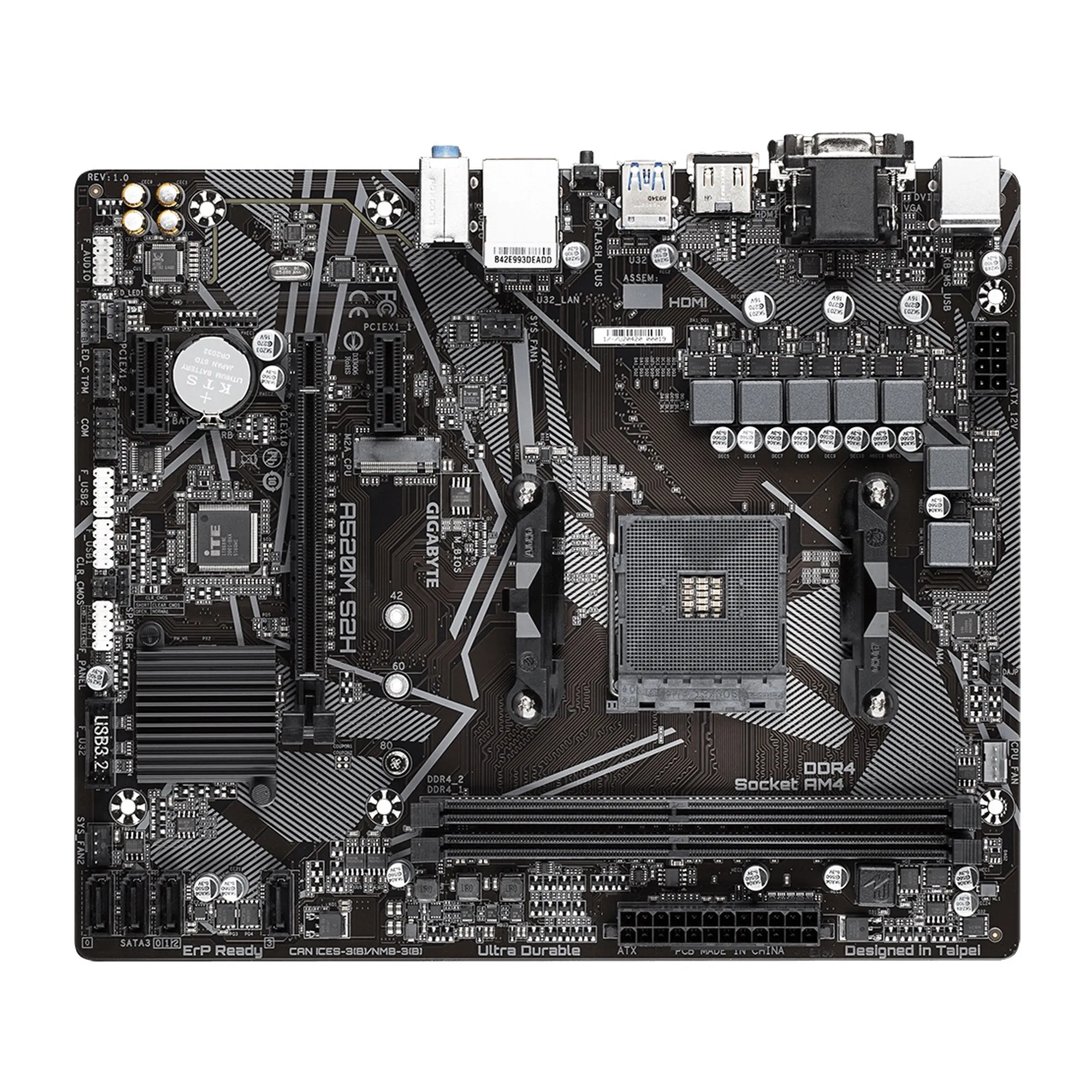 Купити Материнська плата GIGABYTE A520M S2H - фото 2