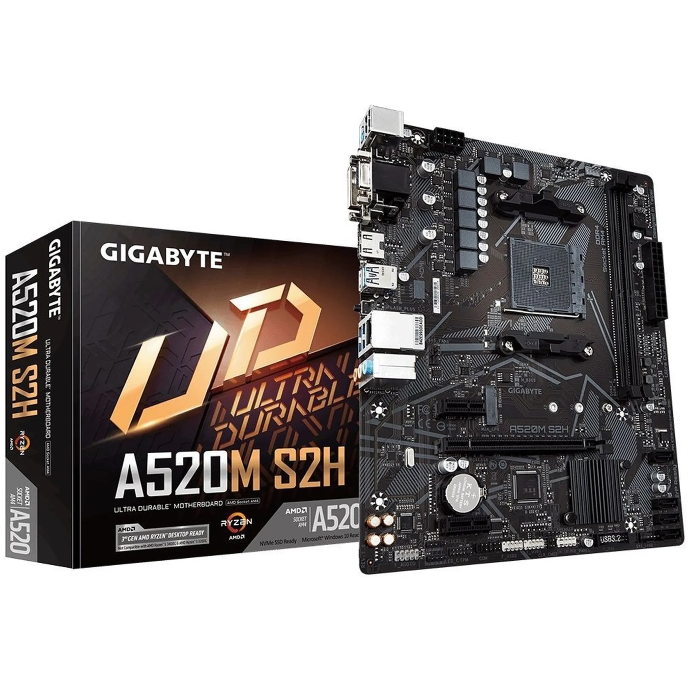 Купить Материнская плата GIGABYTE A520M S2H - фото 1