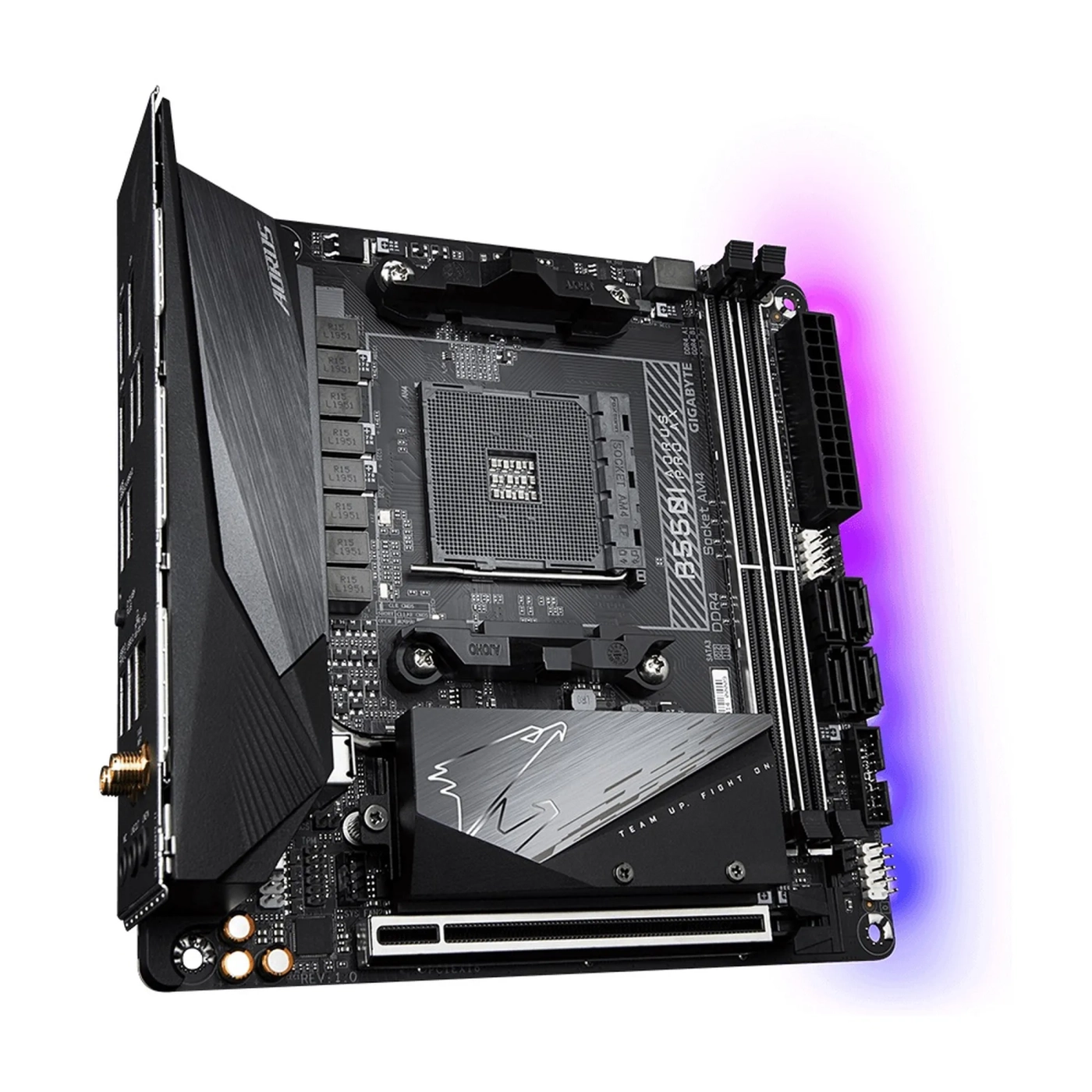 Купить Материнская плата GIGABYTE B550I AORUS PRO AX - фото 2