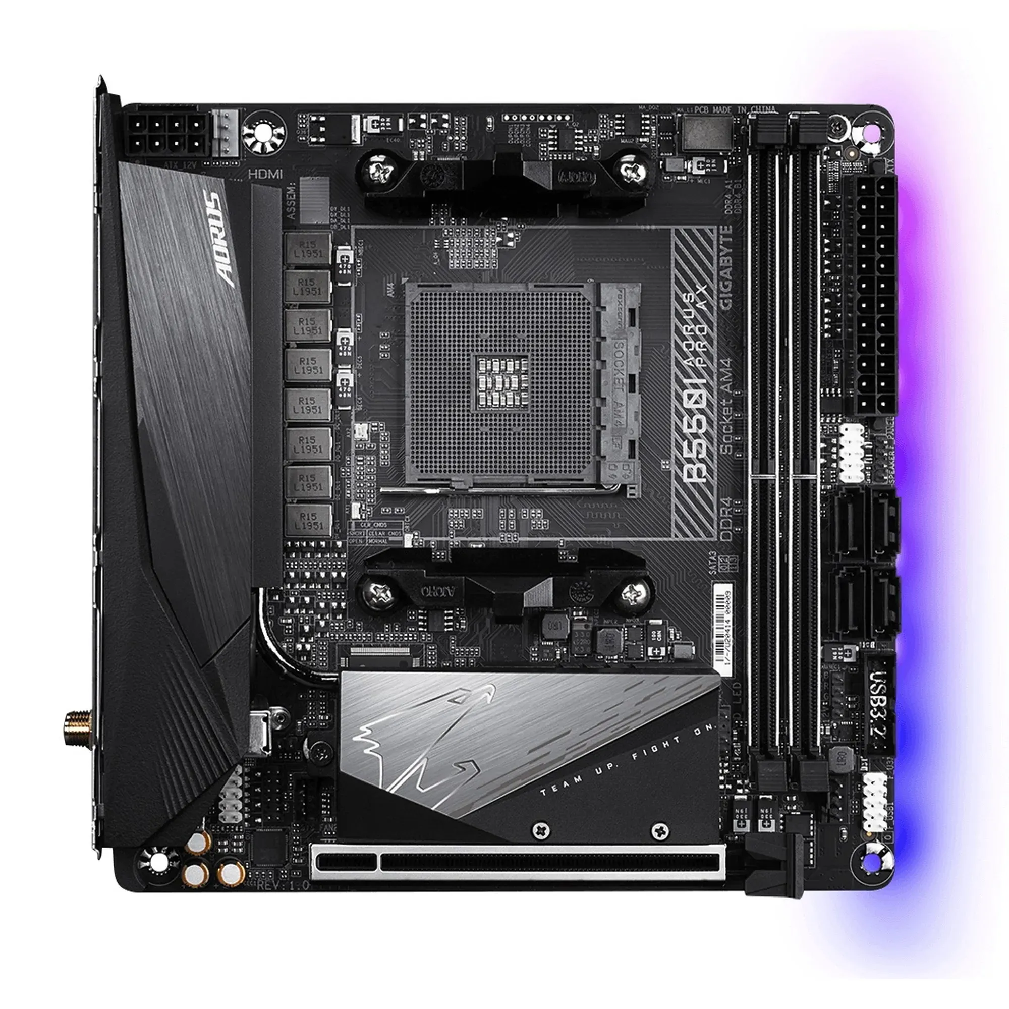 Купить Материнская плата GIGABYTE B550I AORUS PRO AX - фото 1