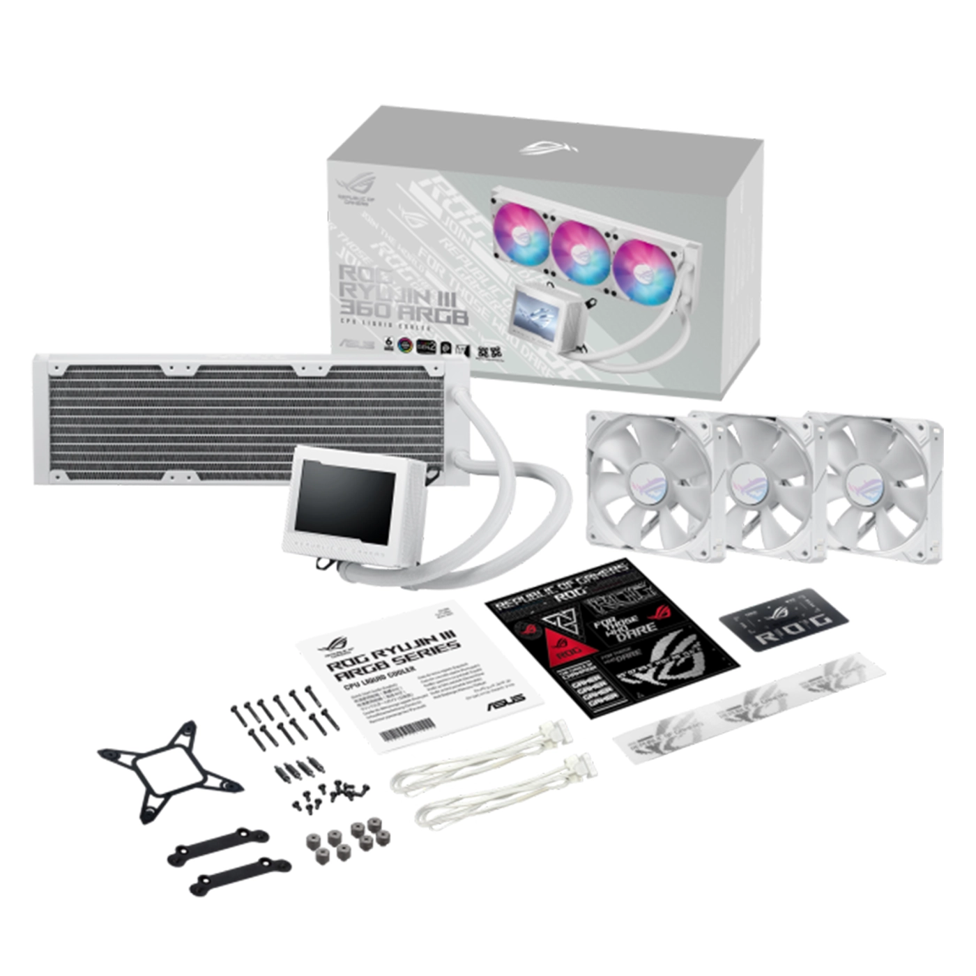 Купить Система водяного охлаждения ASUS ROG RYUJIN III 360 ARGB WHITE (90RC00L2-M0UAY0) - фото 8