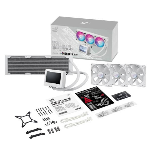 Купить Система водяного охлаждения ASUS ROG RYUJIN III 360 ARGB WHITE (90RC00L2-M0UAY0) - фото 8