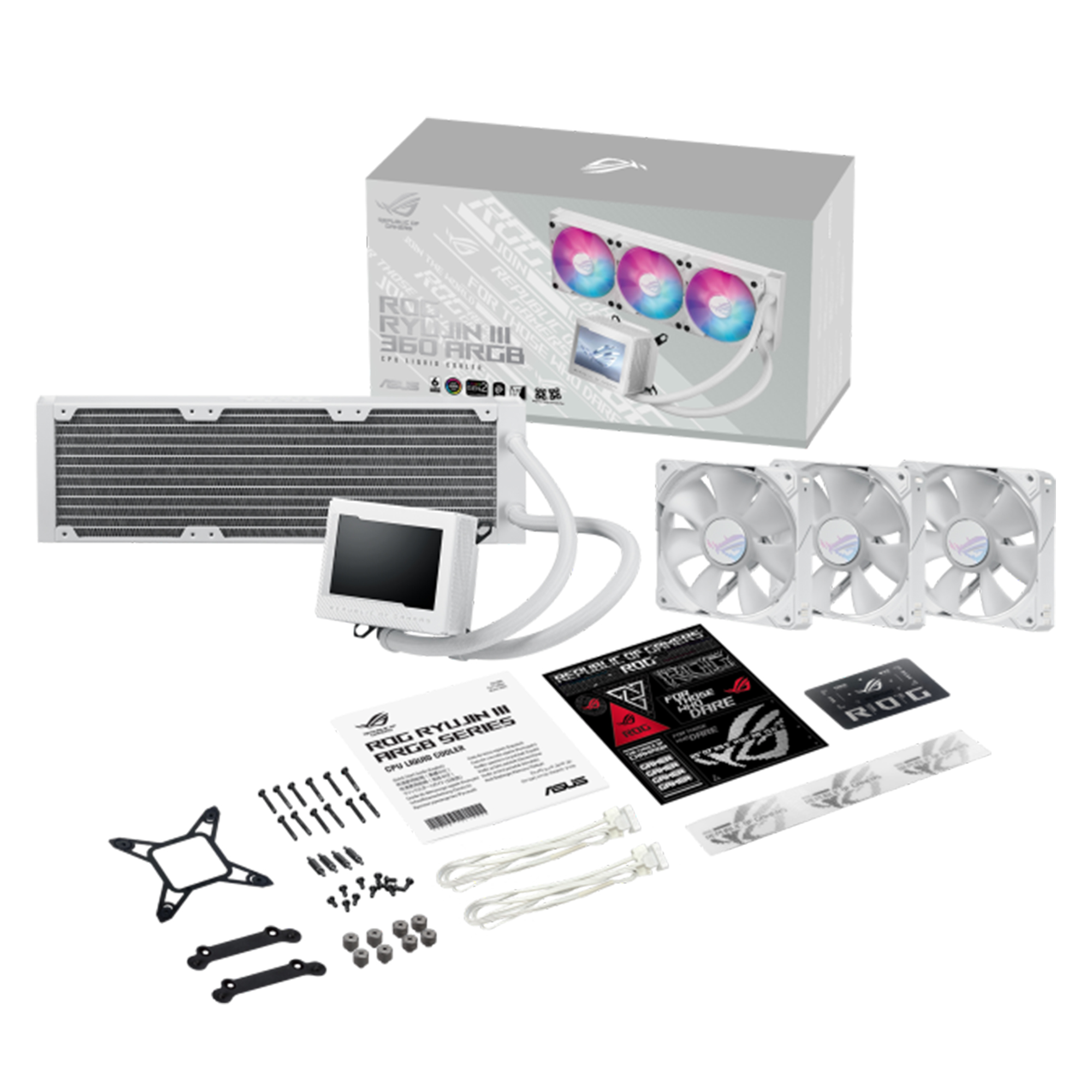 Купить Система водяного охлаждения ASUS ROG RYUJIN III 360 ARGB WHITE (90RC00L2-M0UAY0) - фото 8