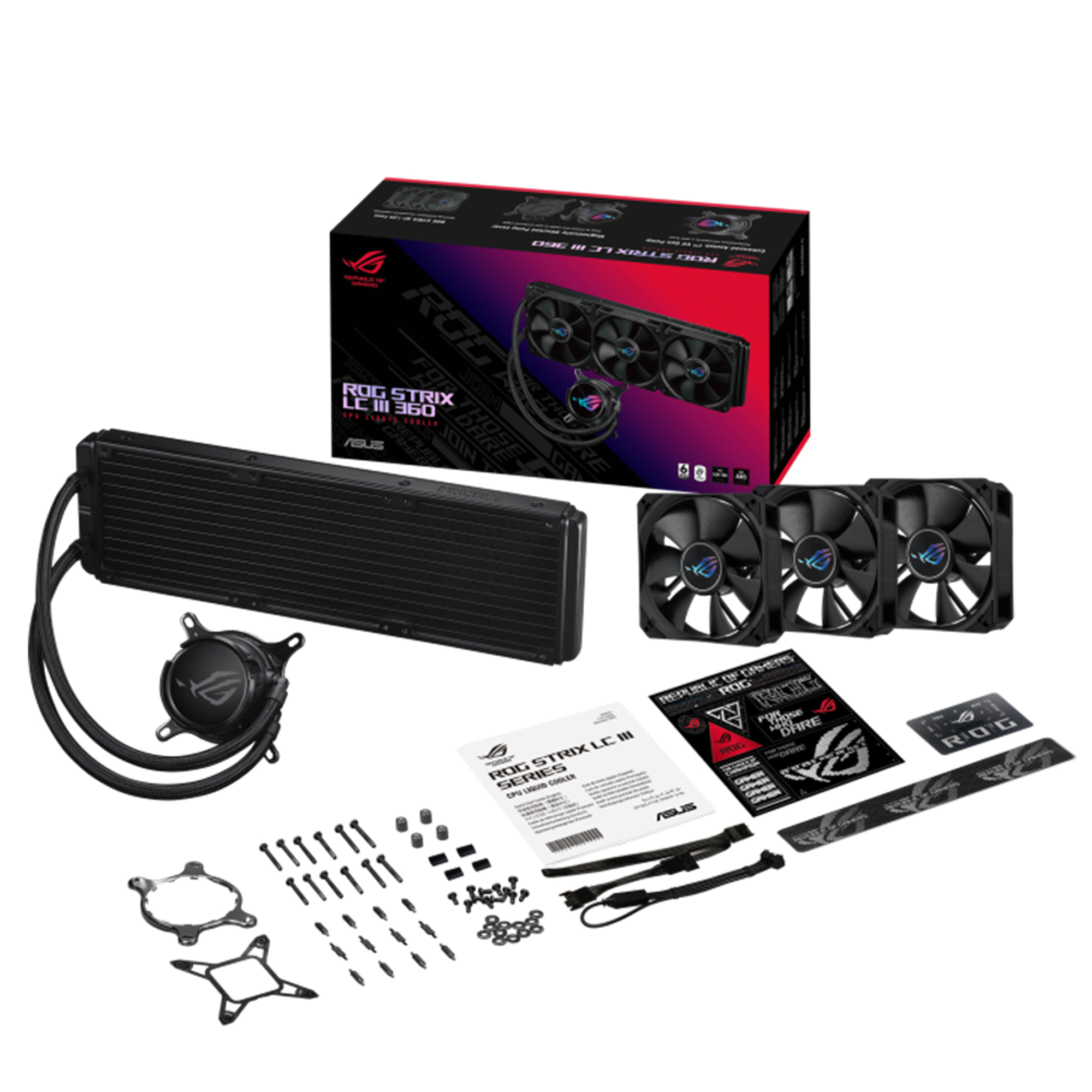 Купить Система водяного охлаждения ASUS ROG STRIX LC III 360 (90RC00T0-M0UAY0) - фото 8