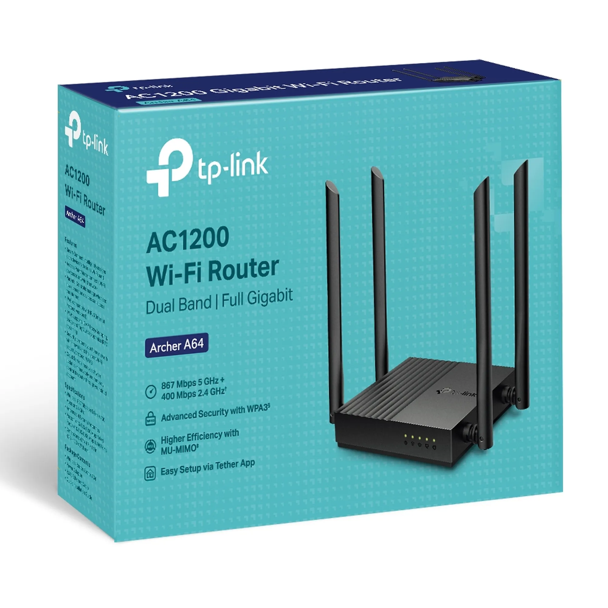 Купити Маршрутизатор TP-LINK Archer A64 - фото 4