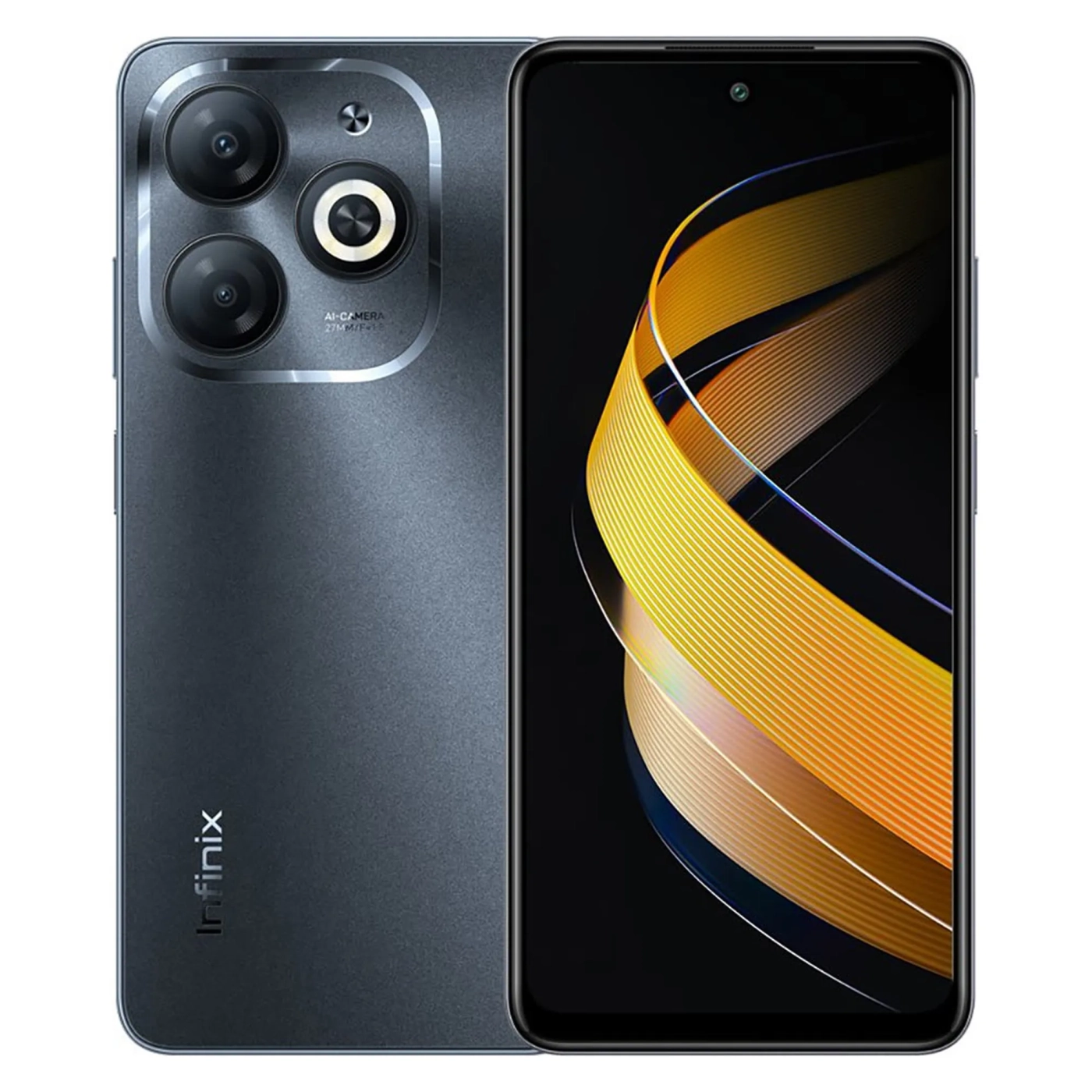 Купити Смартфон Infinix Smart 8 (X6525) 4/64Gb Timber Black (4894947010422) - фото 1